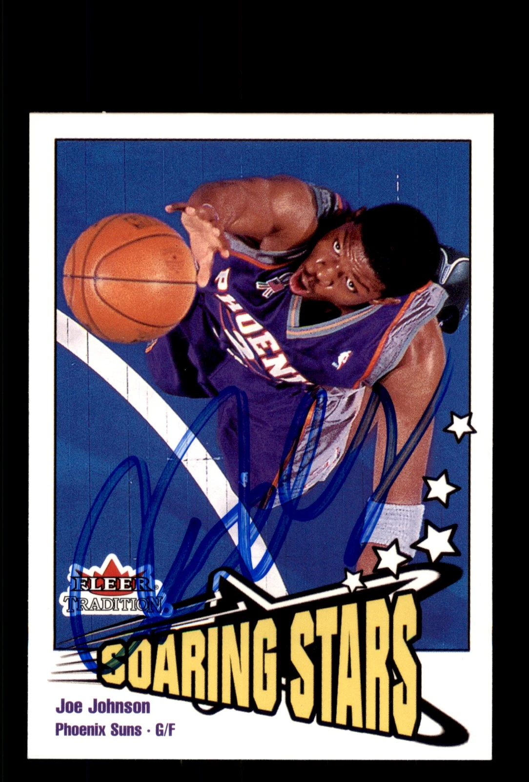 Signed Basketball Card Auto Joe Johnson 2002-03 Fleer Tradition #243 Suns