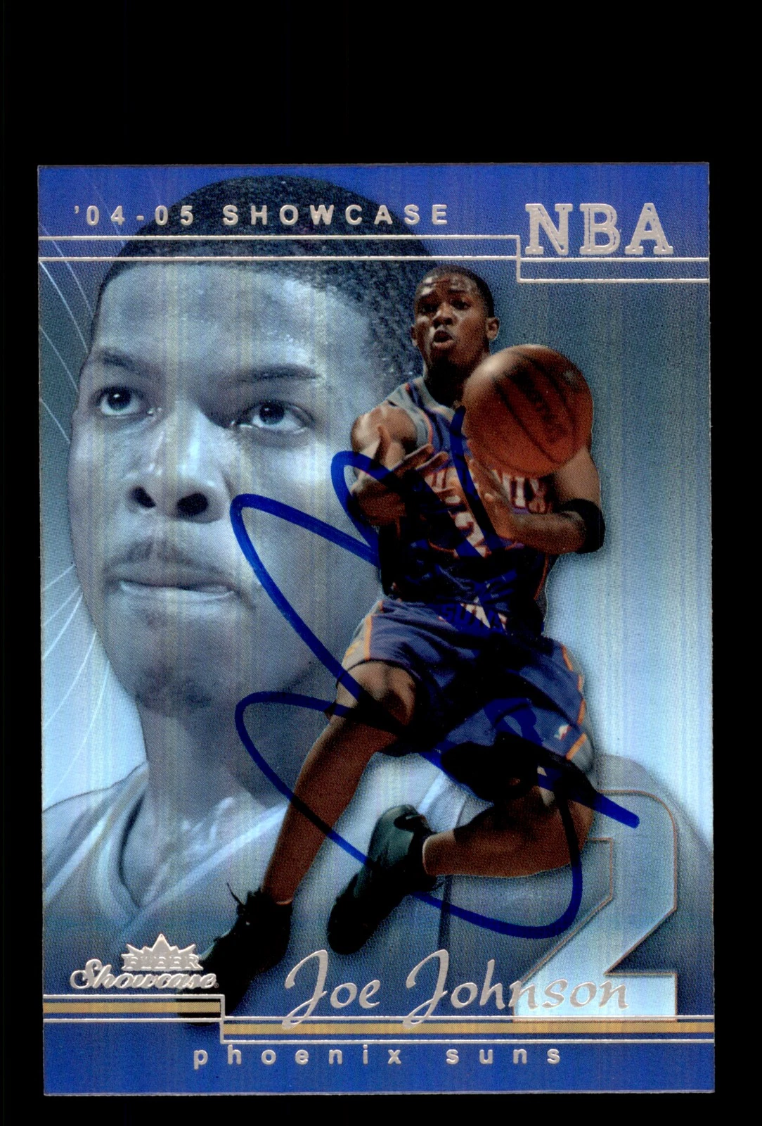 Signed Basketball Card Auto Joe Johnson 2004-05 Fleer Showcase #37 Phoenix Suns