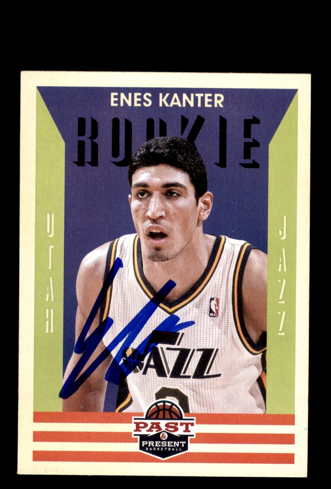 Signed Basketball Card Auto Enes Kanter 2012-13 Panini Past & Present #168