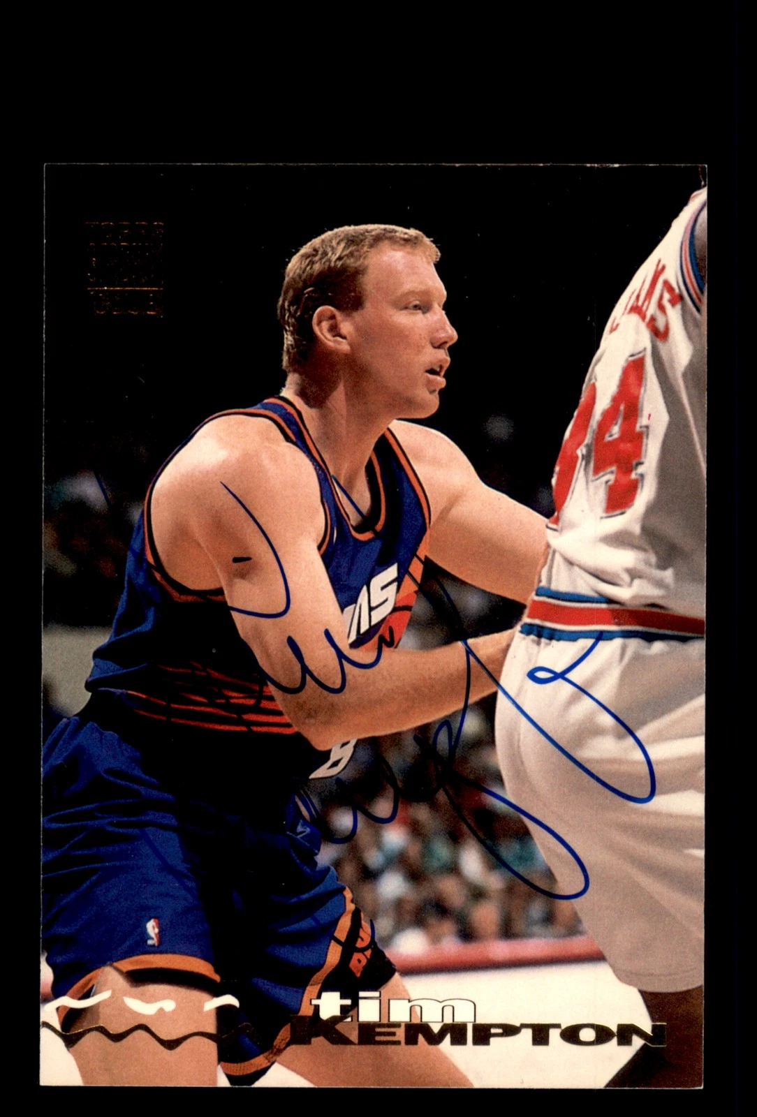 Signed Basketball Card Auto Tim Kempton 1993-94 Stadium Club #124 Phoenix Suns