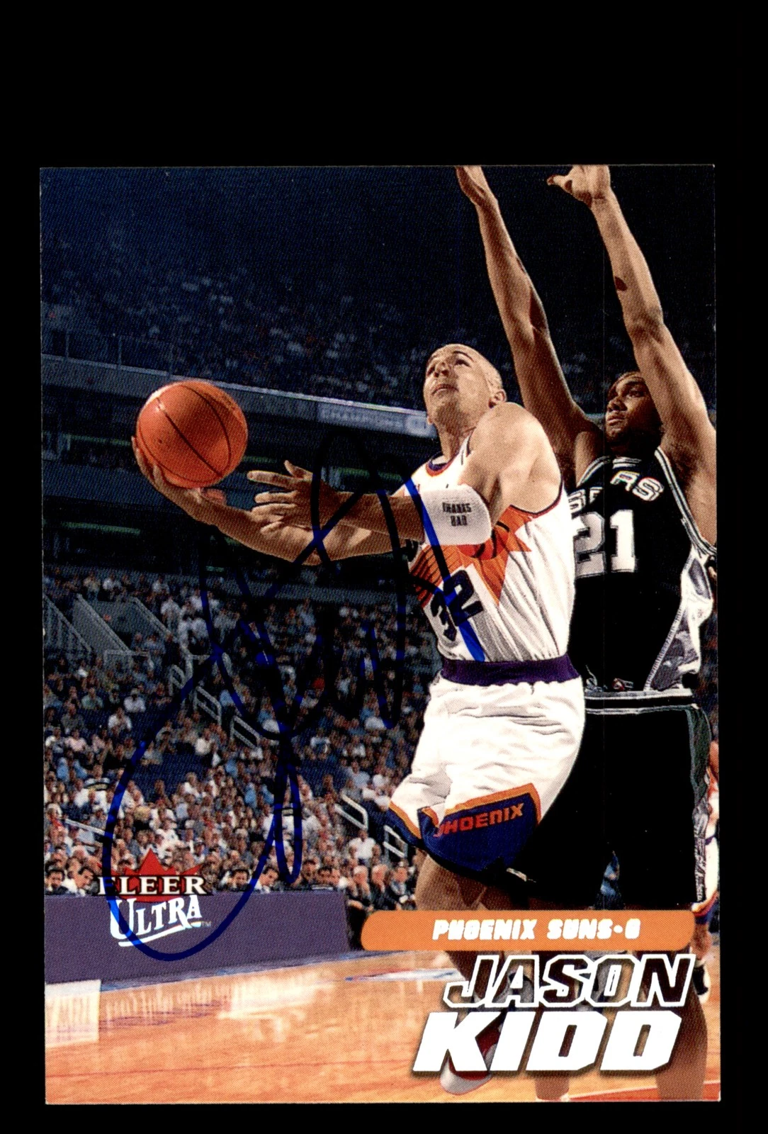 Signed Basketball Card Auto Jason Kidd 2000-01 Fleer Ultra #42 Suns