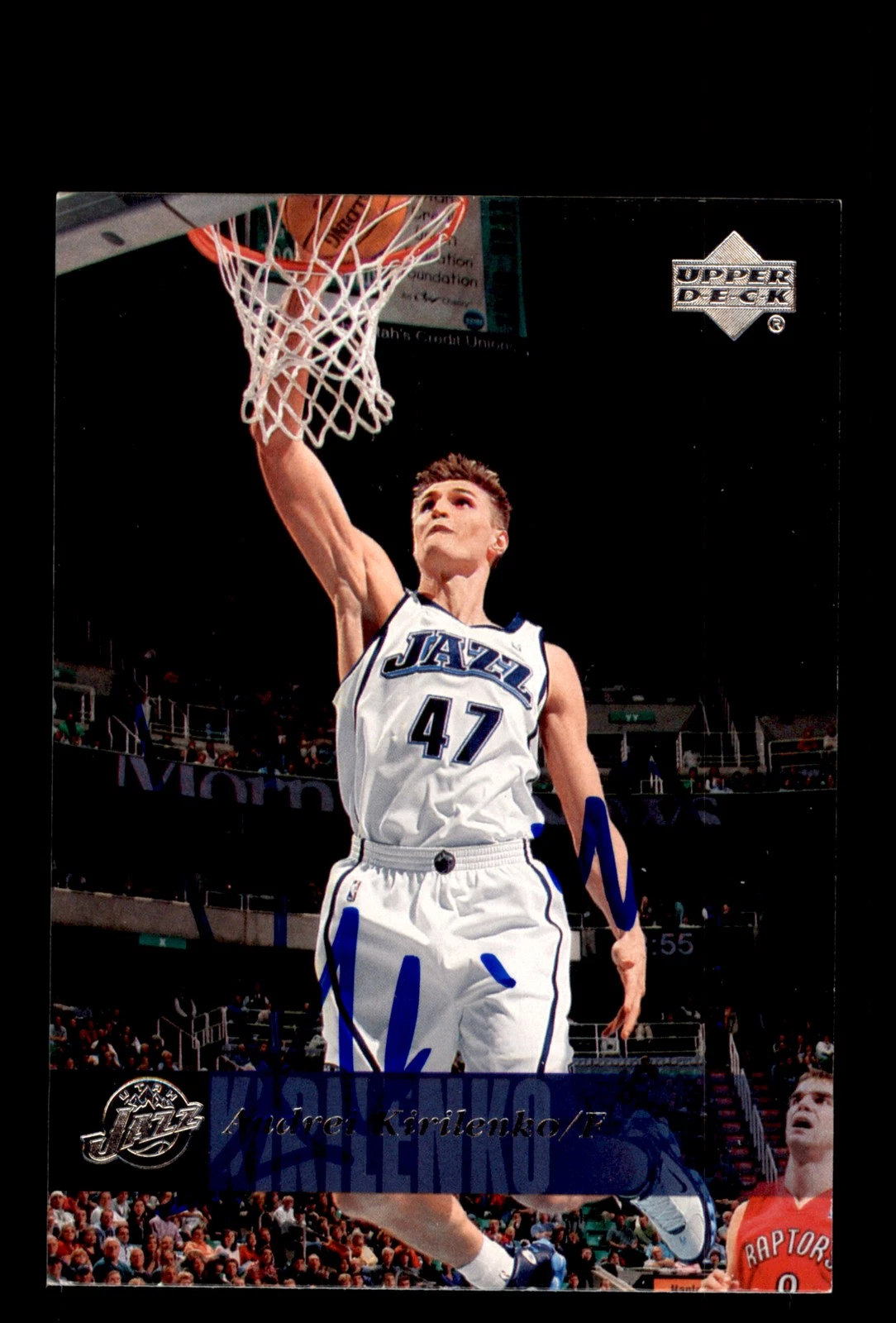 Signed Basketball Card Auto Andrei Kirilenko 2006-07 Upper Deck #191 Utah Jazz