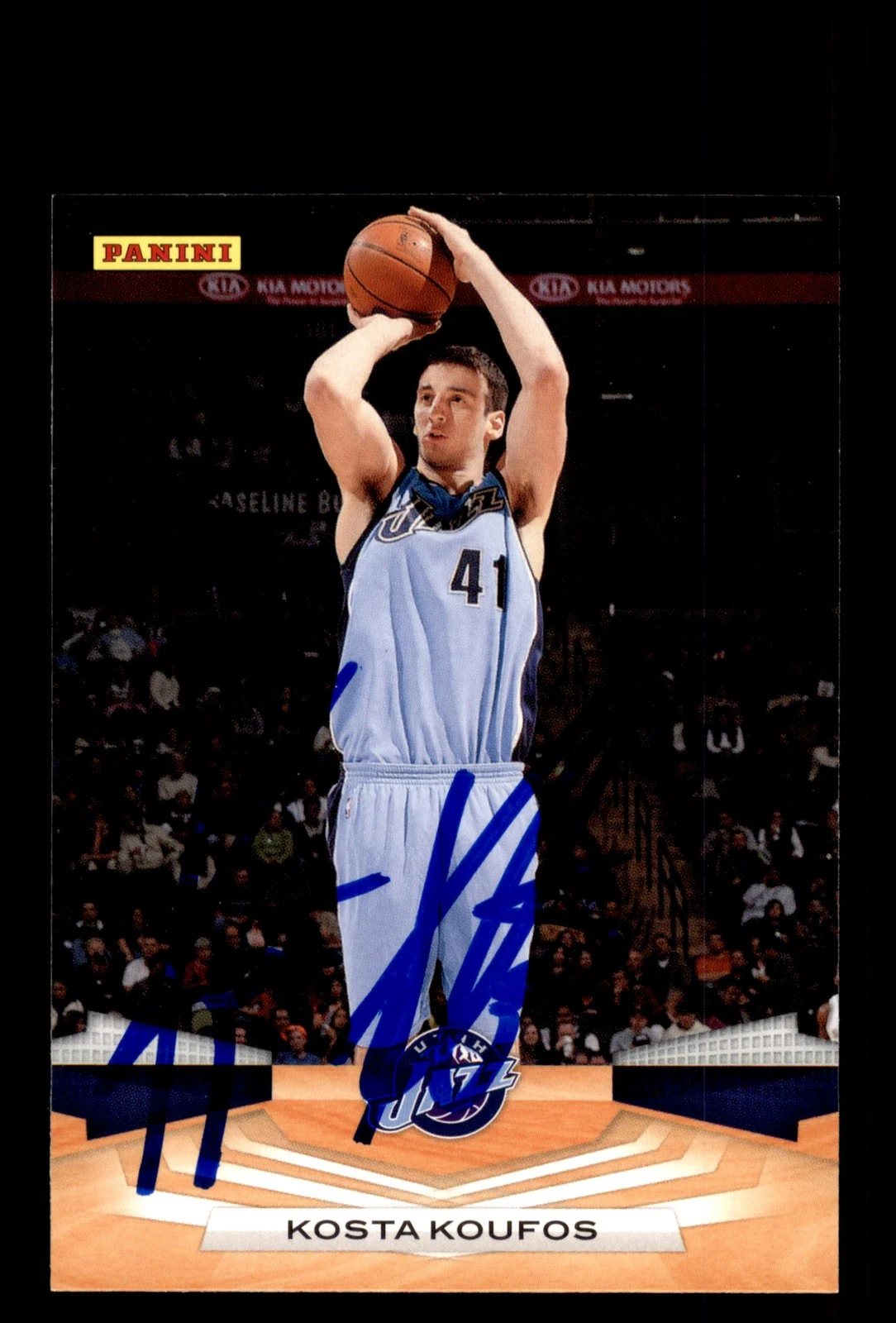 Signed Basketball Card Auto Kosta Koufos 2009-10 Panini #240 Utah Jazz