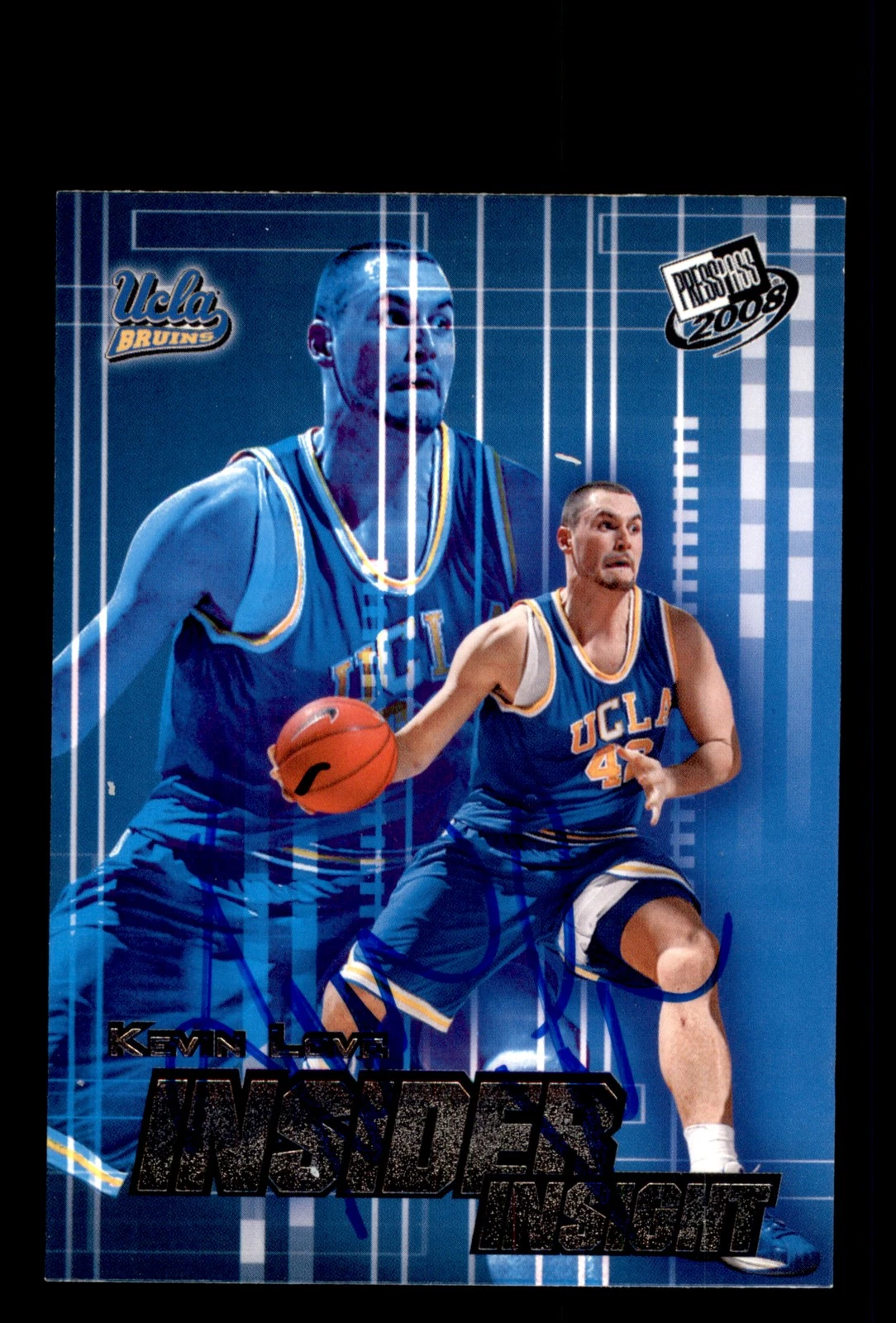 Signed Basketball Card Auto Kevin Love 2008 Press Pass #II-8 UCLA Bruins