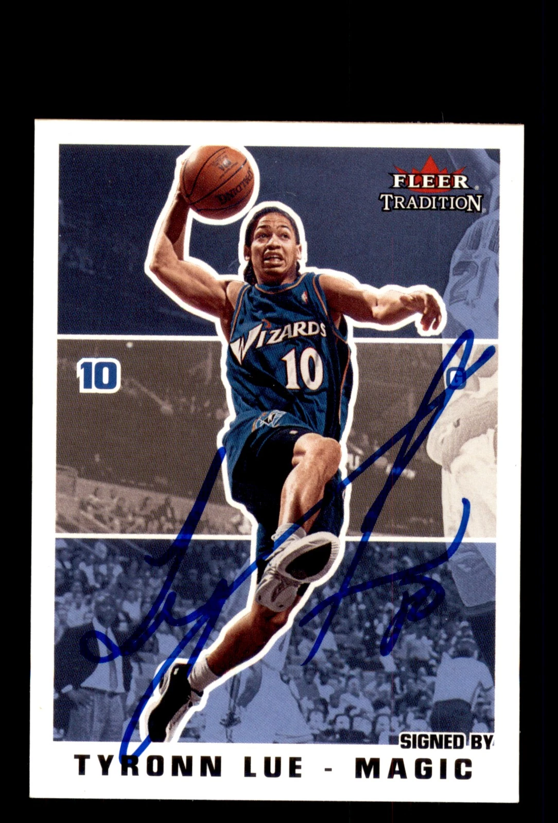 Signed Basketball Card Auto Tyronn Lue 2003-04 Fleer Tradition #130 Magic