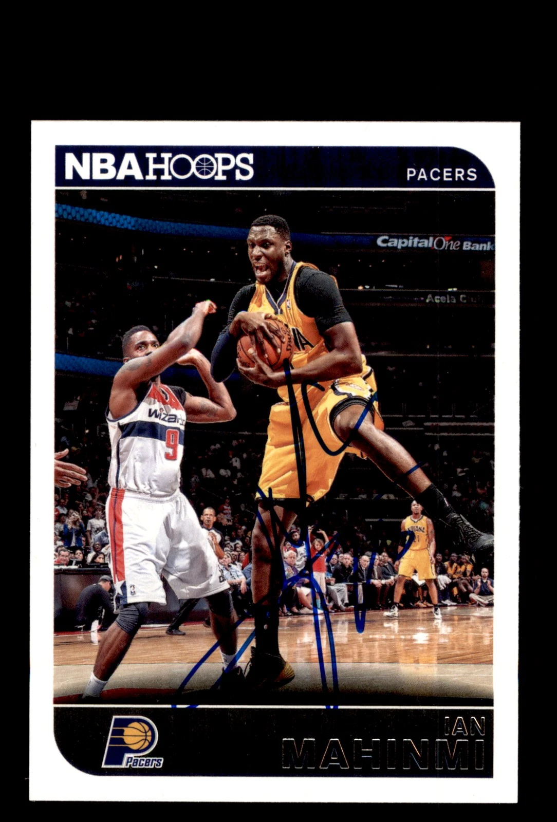 Signed Basketball Card Auto Ian Mahinmi 2014-15 Hoops #194 Indiana Pacers