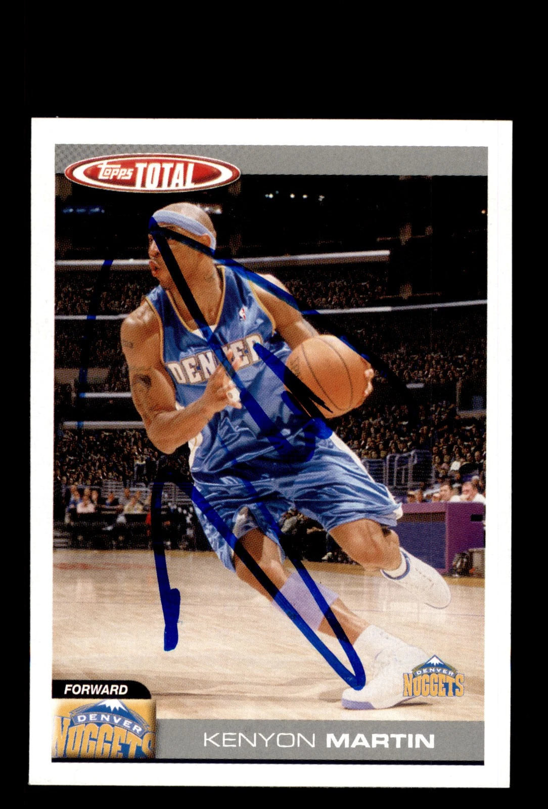 Signed Basketball Card Auto Kenyon Martin 2005-06 Topps Total #58 Denver Nuggets