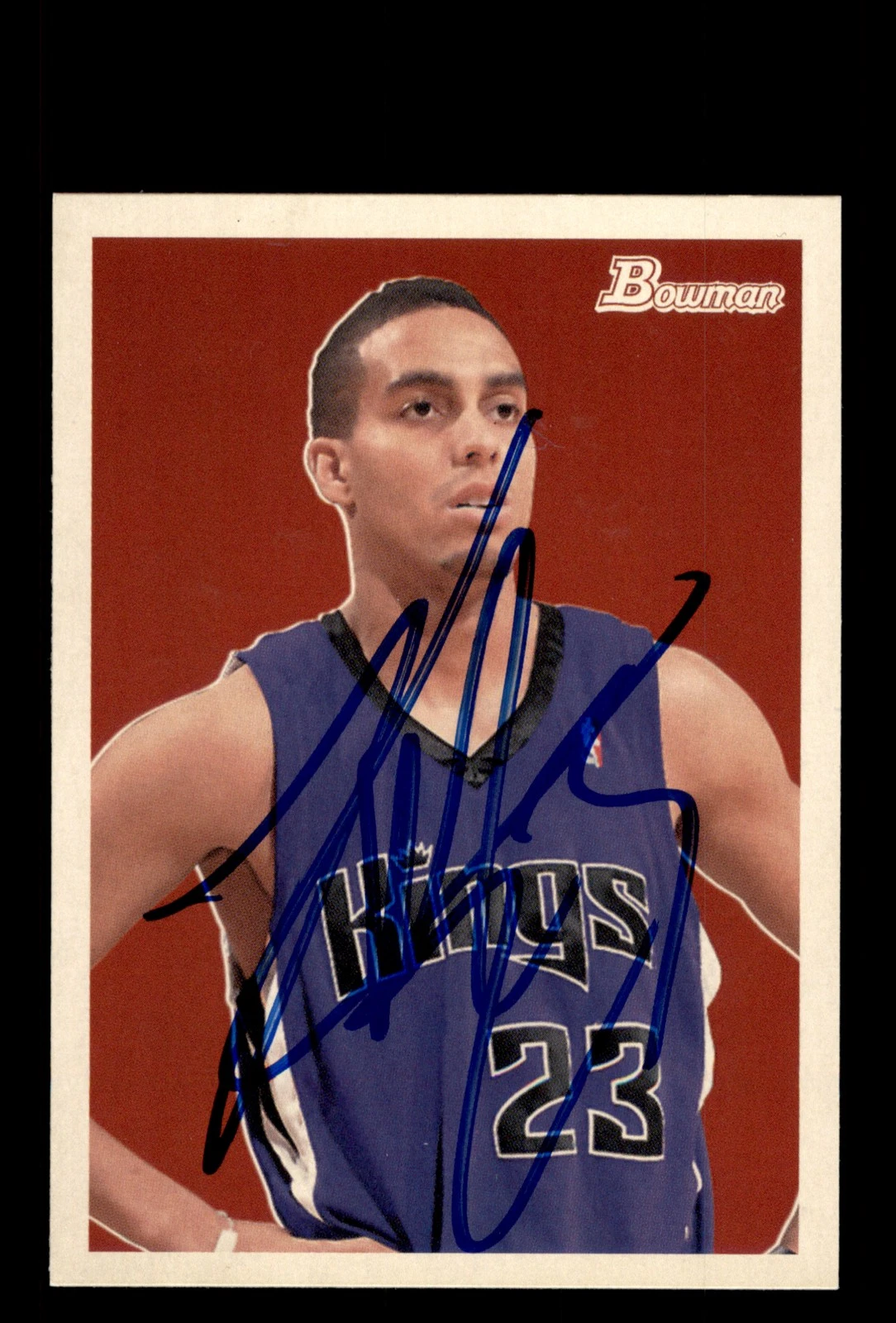 Signed Basketball Card Auto Kevin Martin 2009-10 Bowman 48 #69 Sacramento Kings