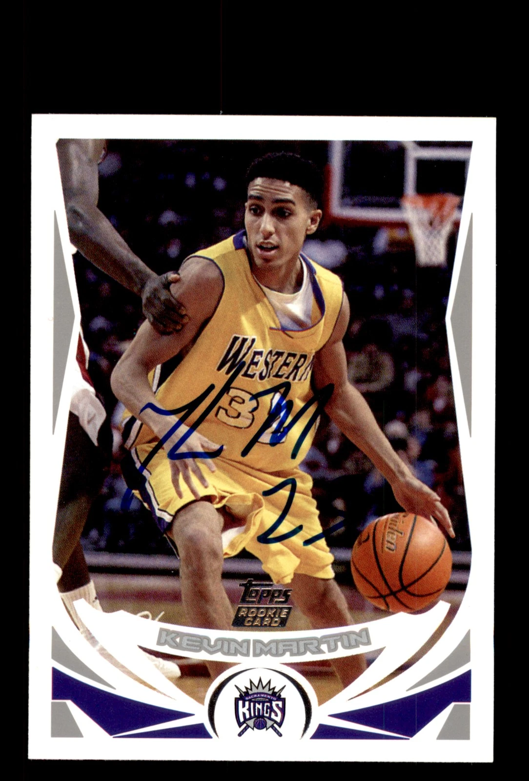 Signed Basketball Card Auto Kevin Martin 2004-05 Topps #246 Sacramento Kings