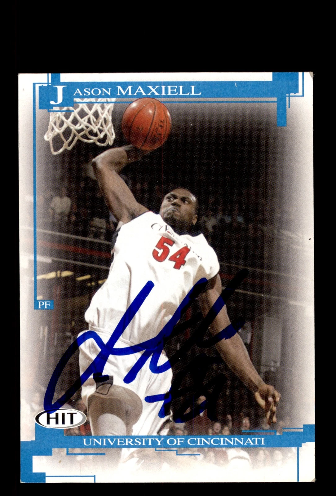 Signed Basketball Card Auto Jason Maxiell 2005 SAGE HIT #46 Cincinnati Bearcats