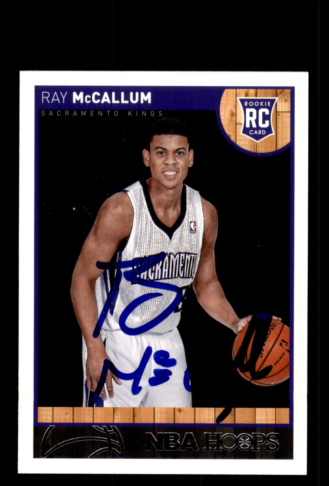Signed Basketball Card Auto Ray McCallum 2013-14 Hoops #276 Kings