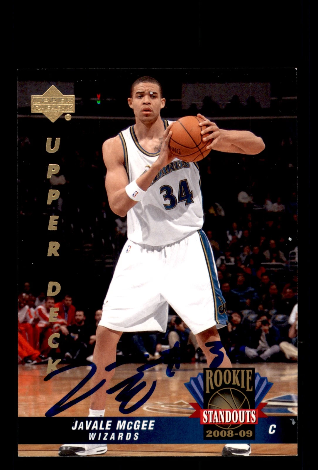 Signed Basketball Card Auto Javale McGee 2008-09 Upper Deck Lineage #RS-20