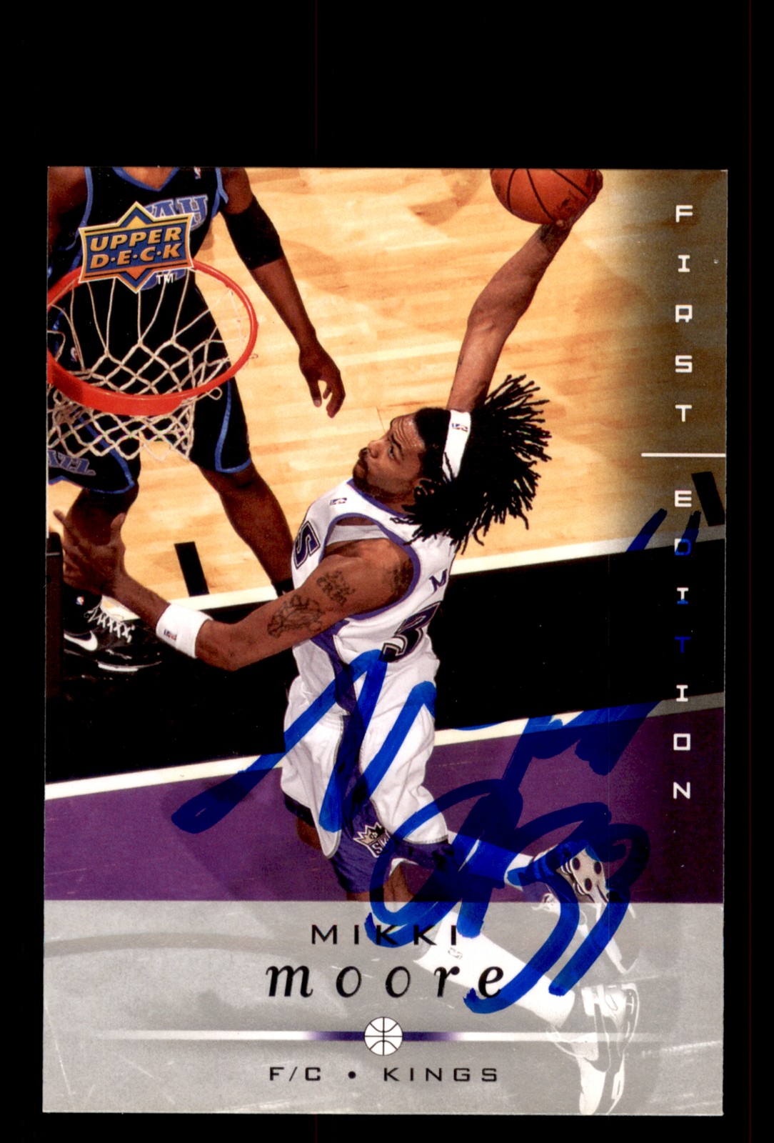 Signed Basketball Card Auto Mikki Moore 2008-09 Upper Deck First Edition #165