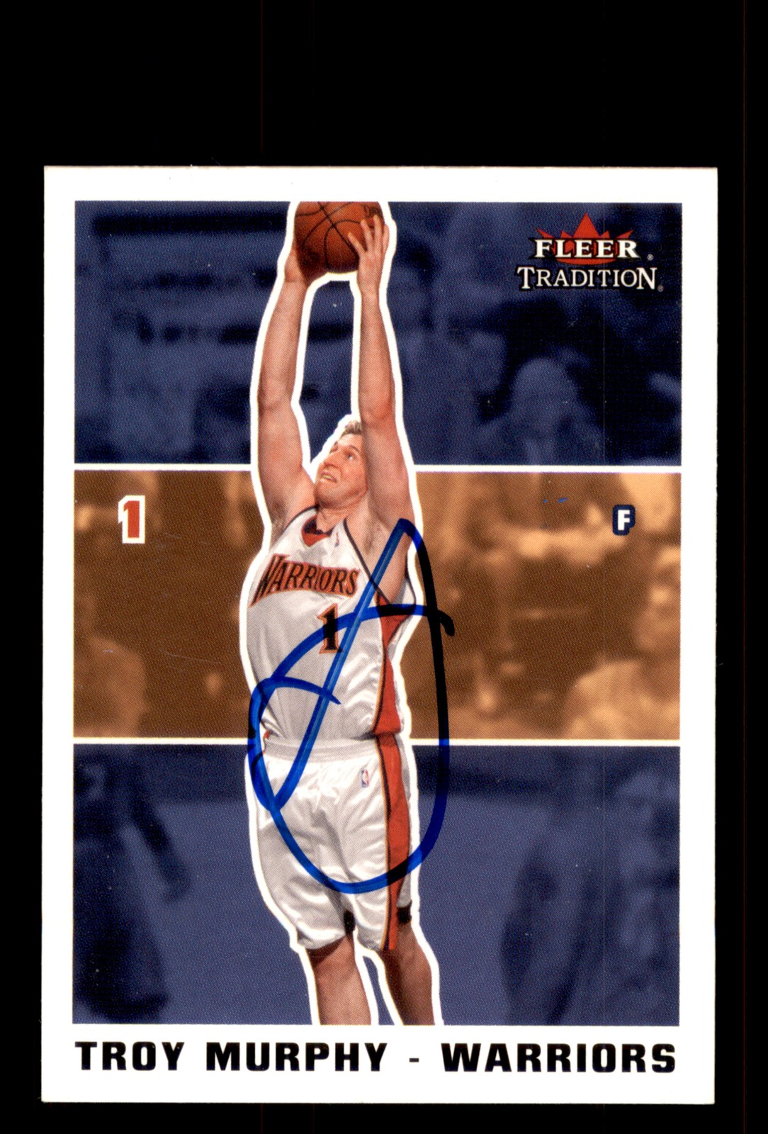 Signed Basketball Card Auto Troy Murphy 2003-04 Fleer Tradition #90 Golden State