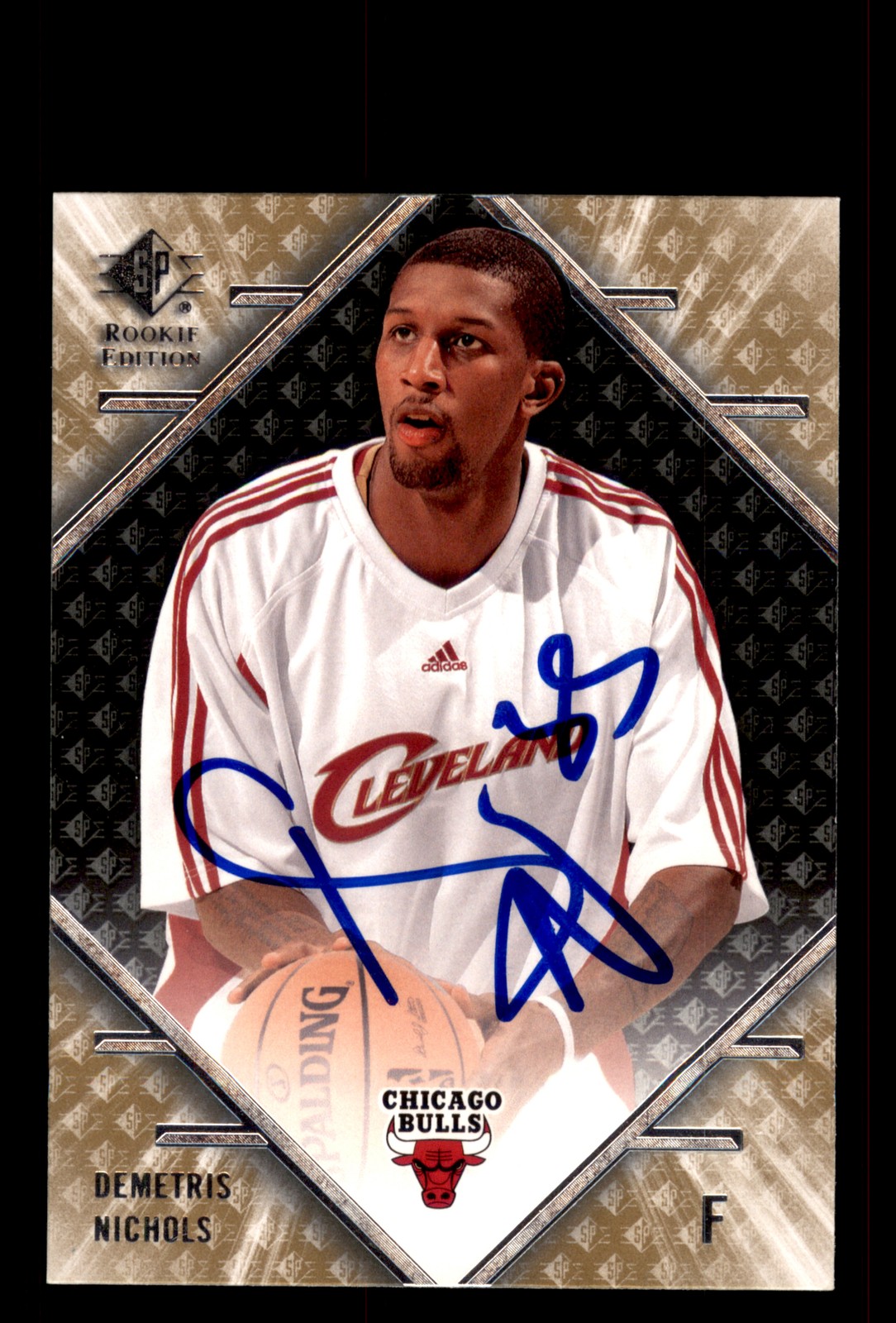 Signed Basketball Card Auto Demetris Nichols 2007-08 SP Rookie Edition #101