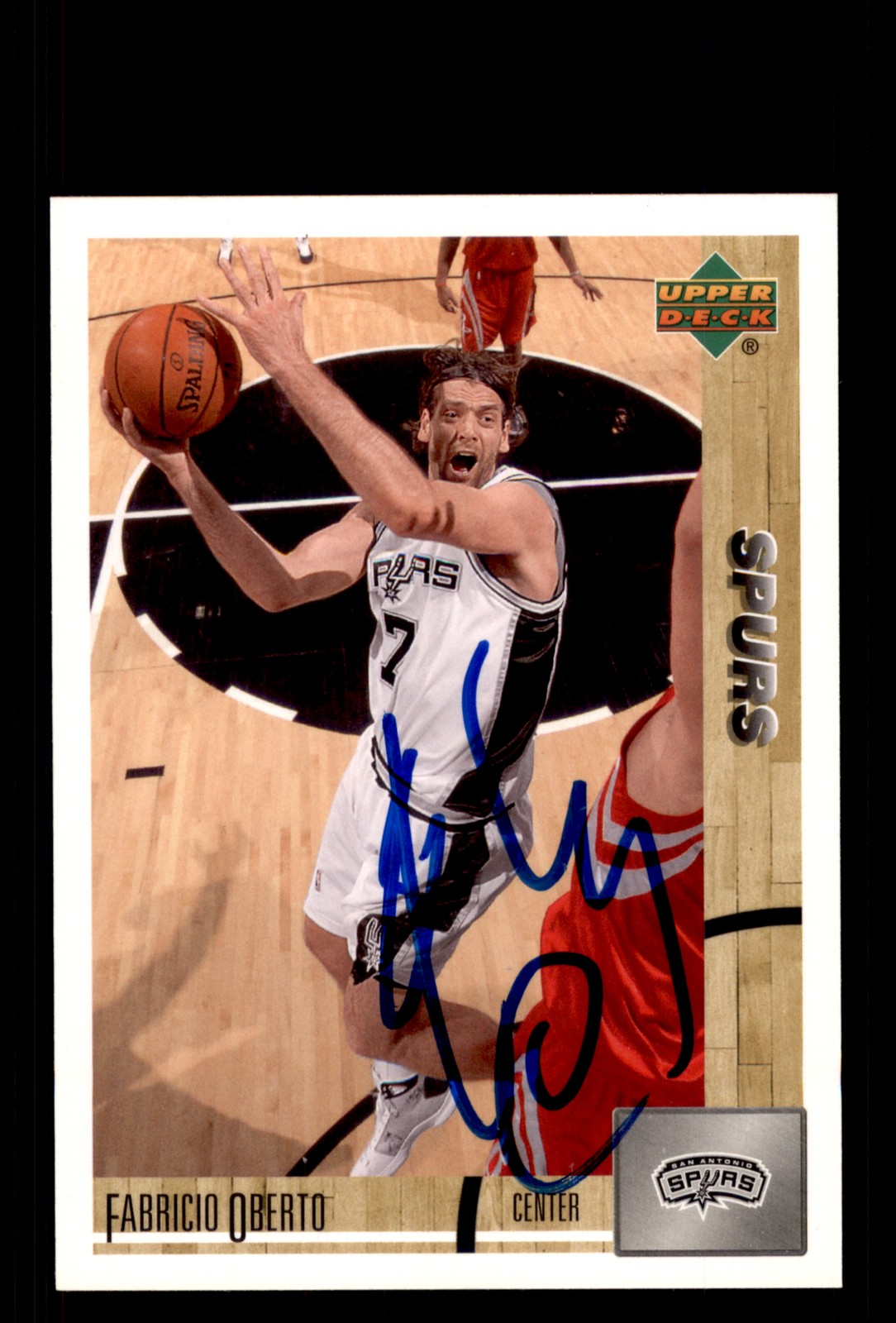 Signed Basketball Card Auto Fabricio Oberto 2008-09 Upper Deck Lineage #134