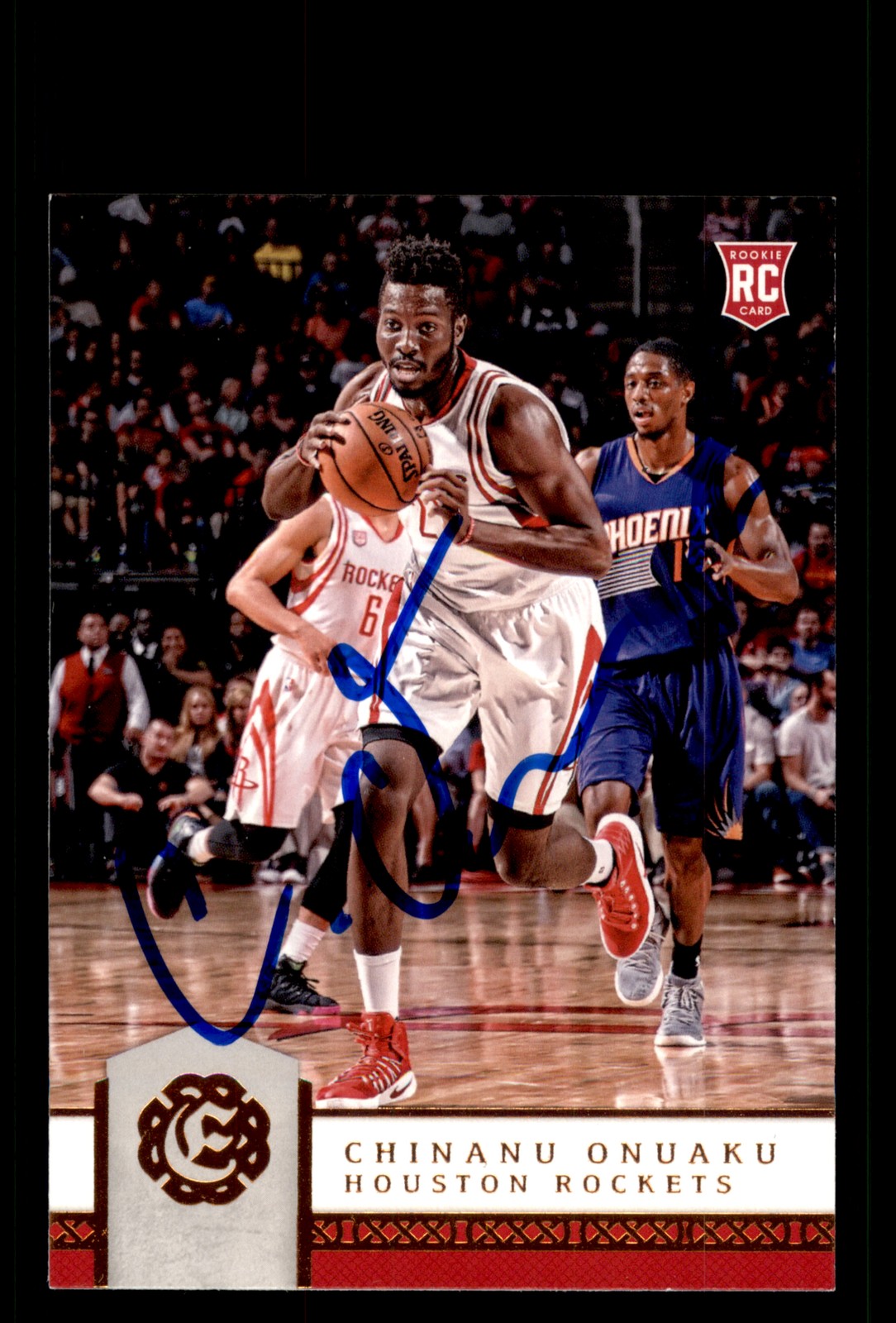 Signed Basketball Card Auto Chinanu Onuaku 2016-17 Panini Excalibur #63 Rockets