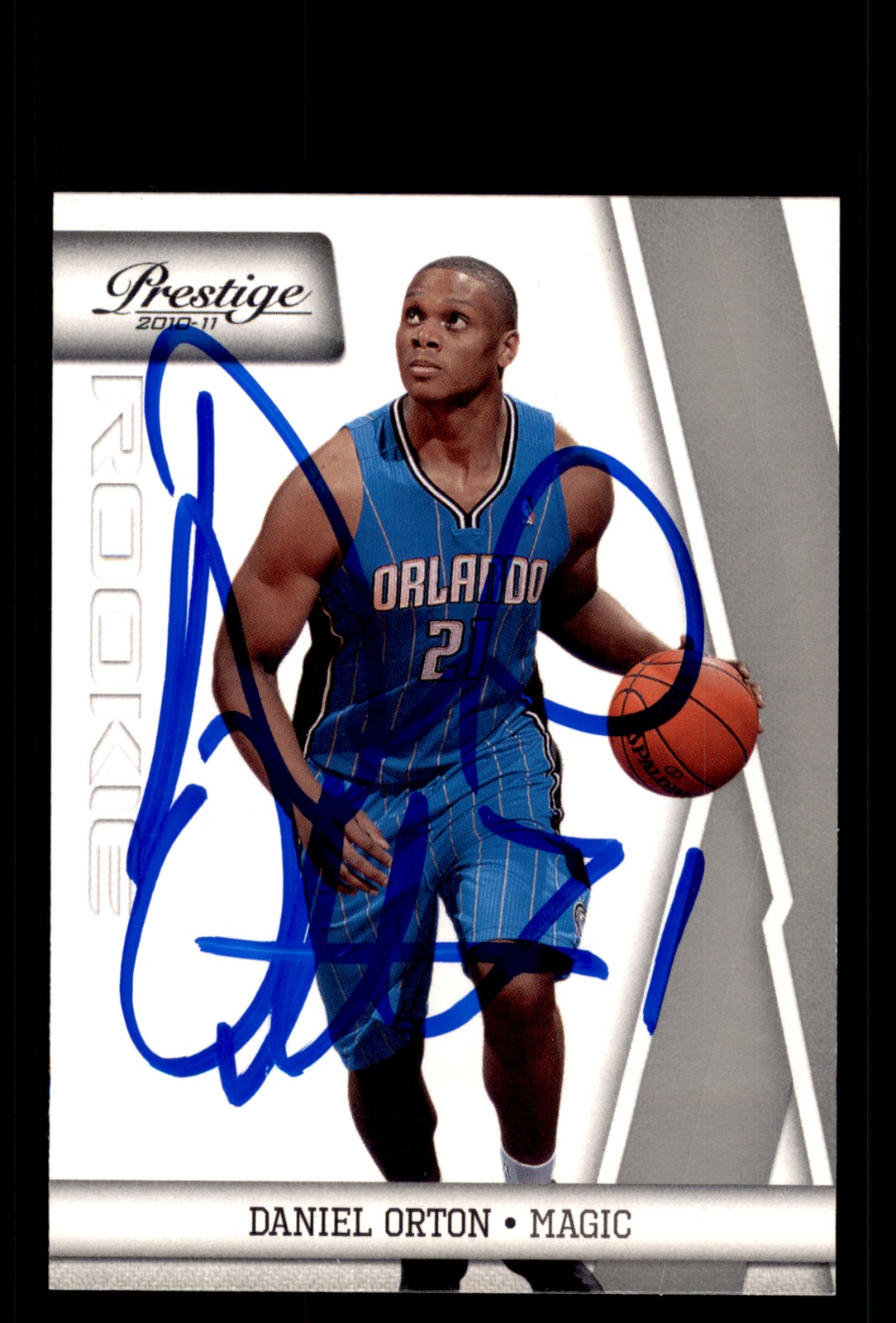 Signed Basketball Card Auto Daniel Orton 2010-11 Panini Prestige #179 Magic