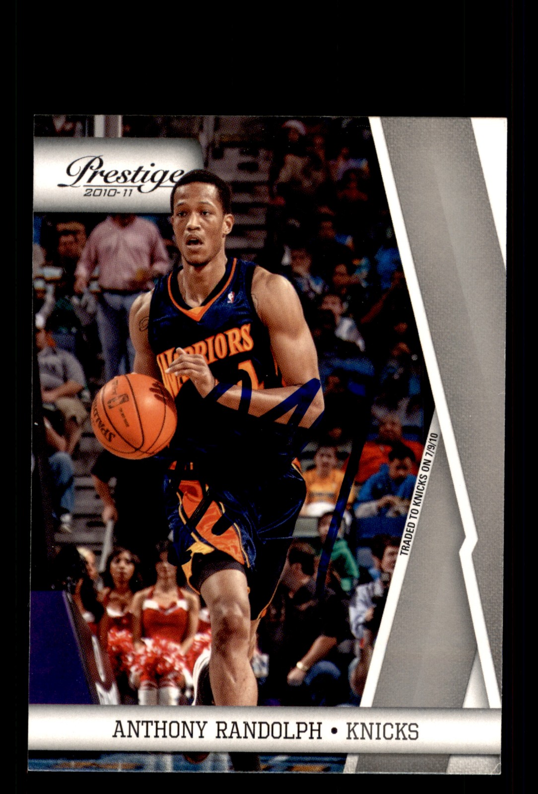 Signed Basketball Card Auto Anthony Randolph 2010-11 Panini Prestige #34 Knicks