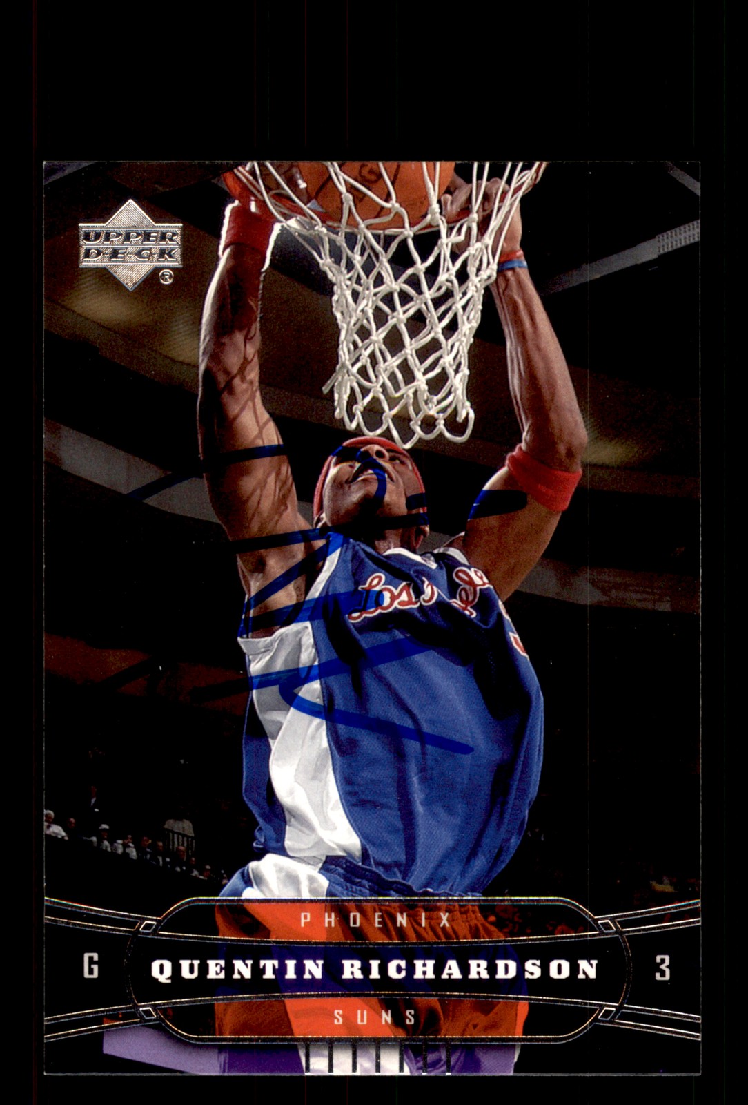 Signed Basketball Card Auto Quentin Richardson 2004-05 Upper Deck #153 Suns