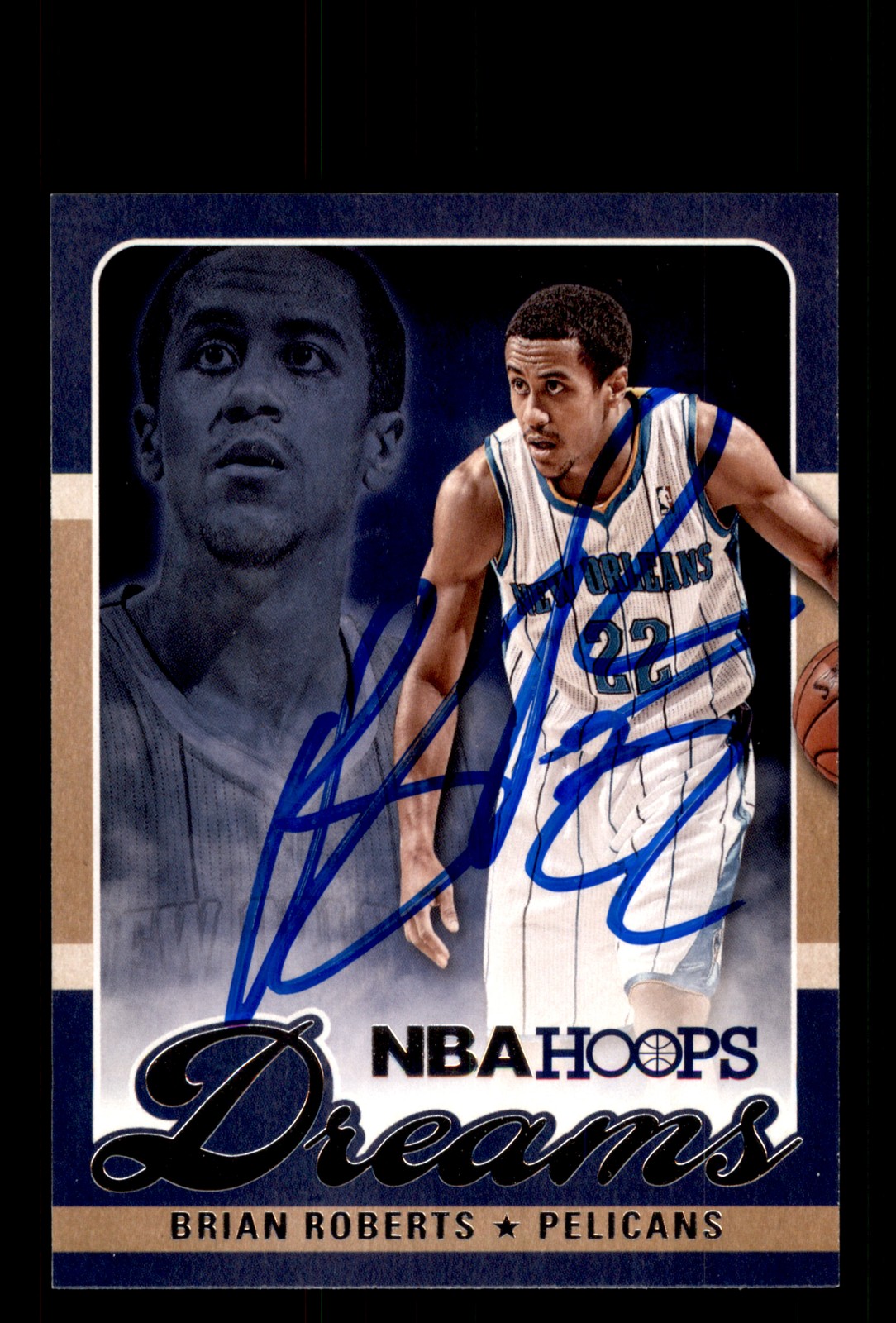 Signed Basketball Card Auto Brian Roberts 2013-14 Panini NBA #21 Pelicans