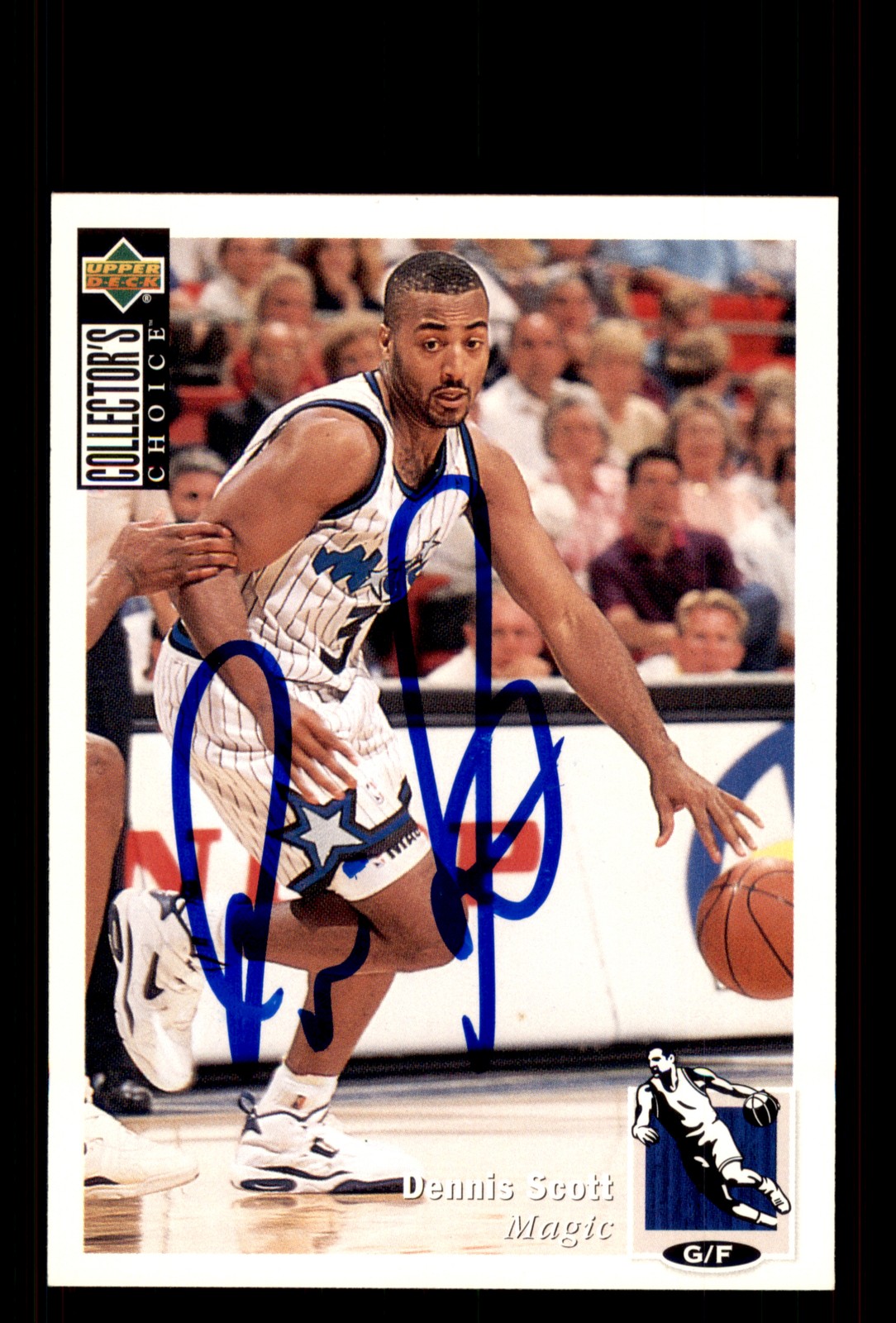 Signed Basketball Card Auto Dennis Scott 1994-95 Collector's Choice #81 Magic