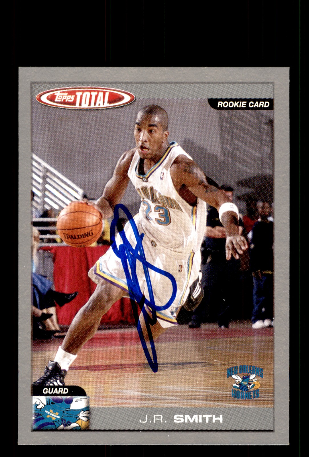 Signed Basketball Card Auto J.R. Smith 2004-05 Topps Total #325 Silver