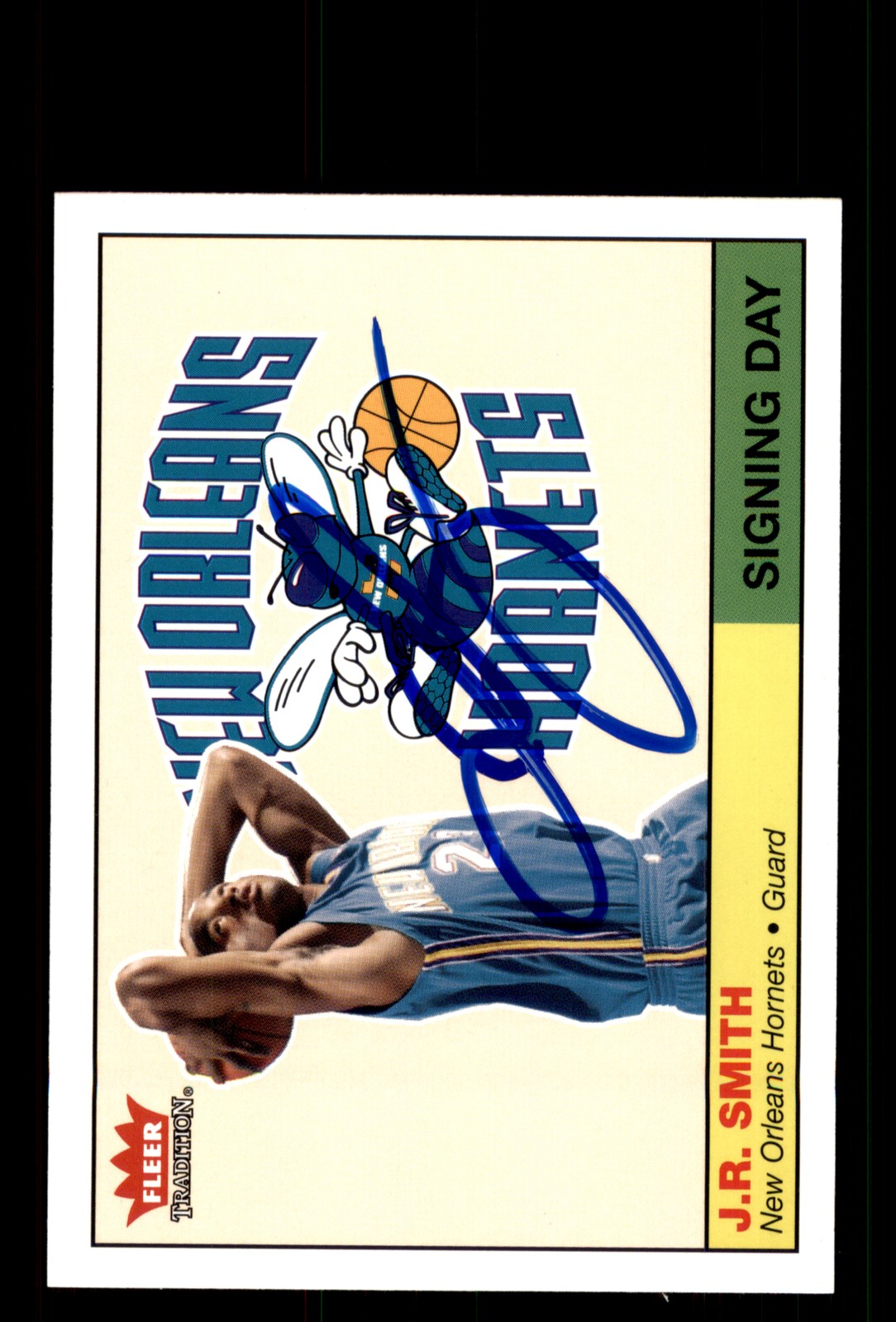Signed Basketball Card Auto J.R. Smith 2004-05 Fleer Tradition #14SD Hornets