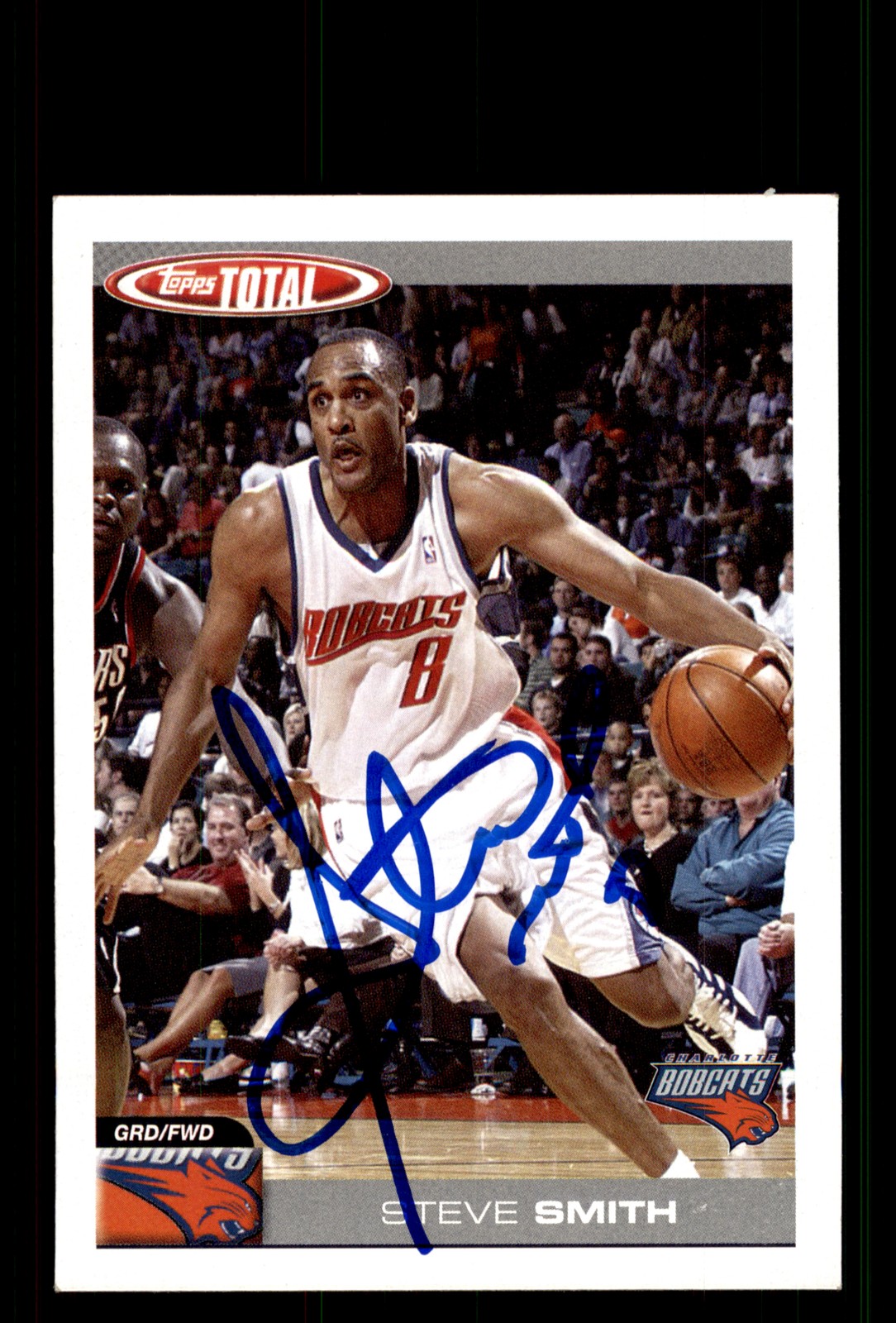 Signed Basketball Card Auto Steve Smith 2004-05 Topps Total #237 Bobcats