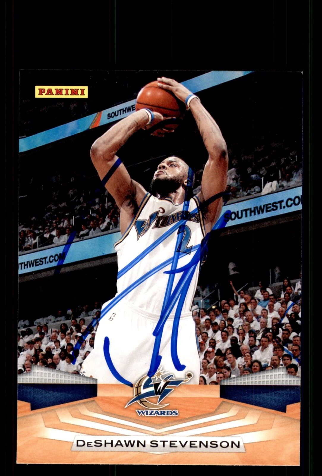 Signed Basketball Card Auto DeShawn Stevenson 2009-10 Panini #147 Wizards