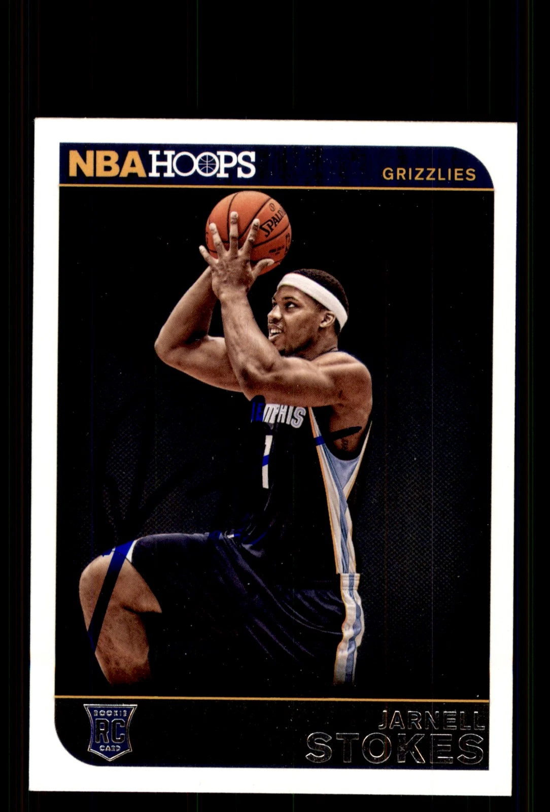 Signed Basketball Card Auto Jarnell Stokes 2014-15 Hoops #289 Memphis Grizzlies