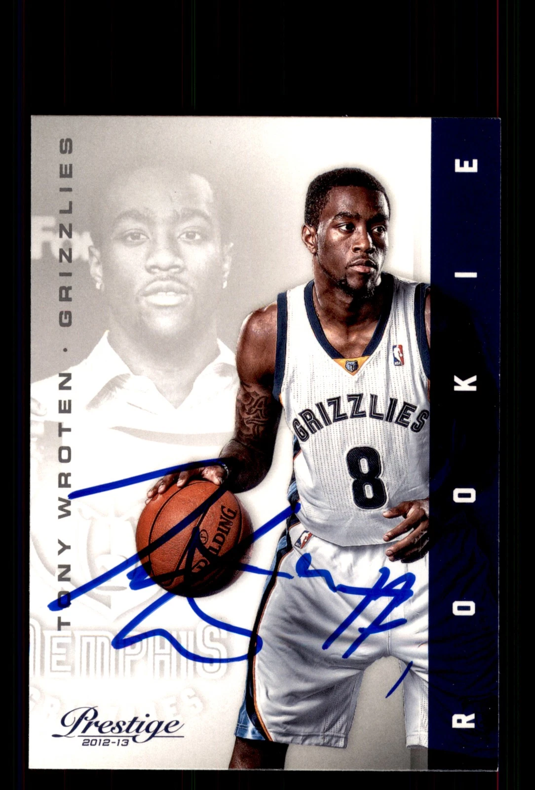 Signed Basketball Card Auto Tony Wroten 2012-13 Panini Prestige #223
