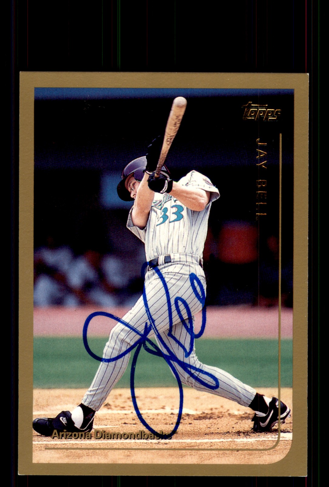 Signed Baseball Card Auto Jay Bell 1999 Topps #78 Arizona Diamondbacks