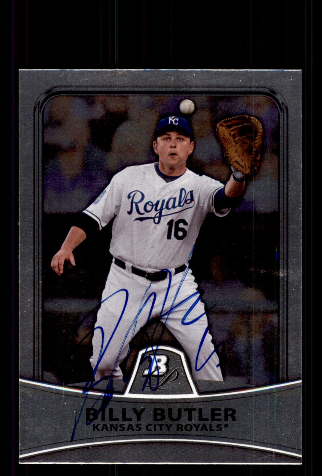 Signed Baseball Card Auto Billy Butler 2010 Bowman Platinum #59 Royals