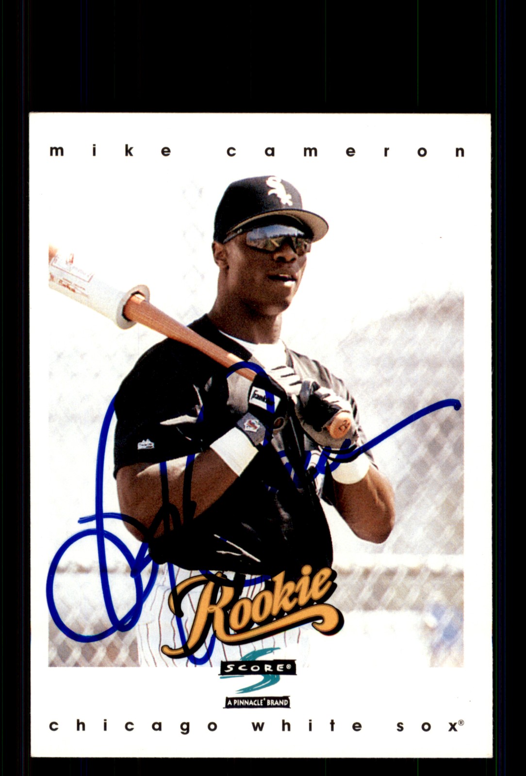 Signed Baseball Card Auto Mike Cameron 1997 Score #326 Chicago White Sox