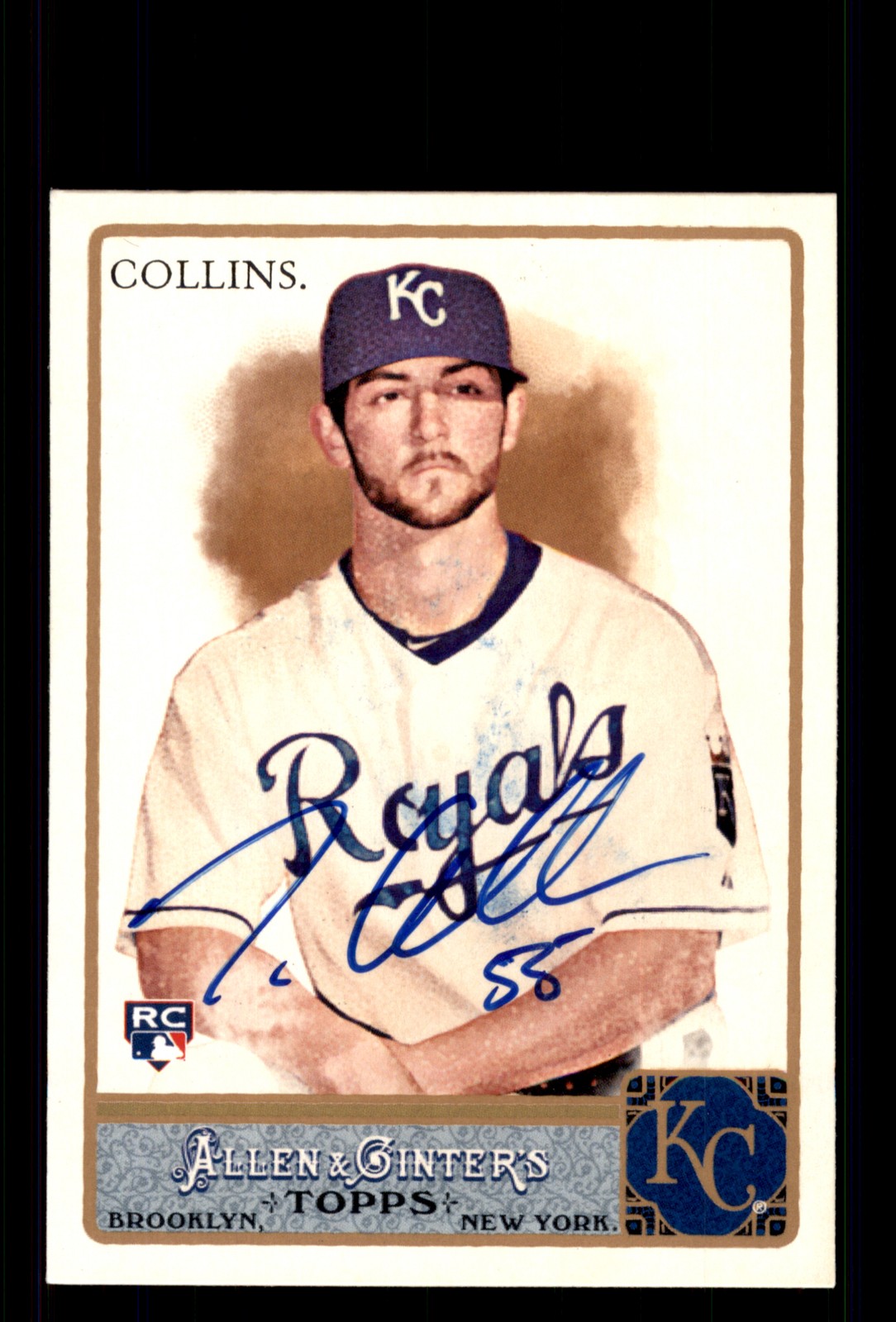 Signed Baseball Card Auto Tim Collins 2011 Topps Allen & Ginter #51 Royals