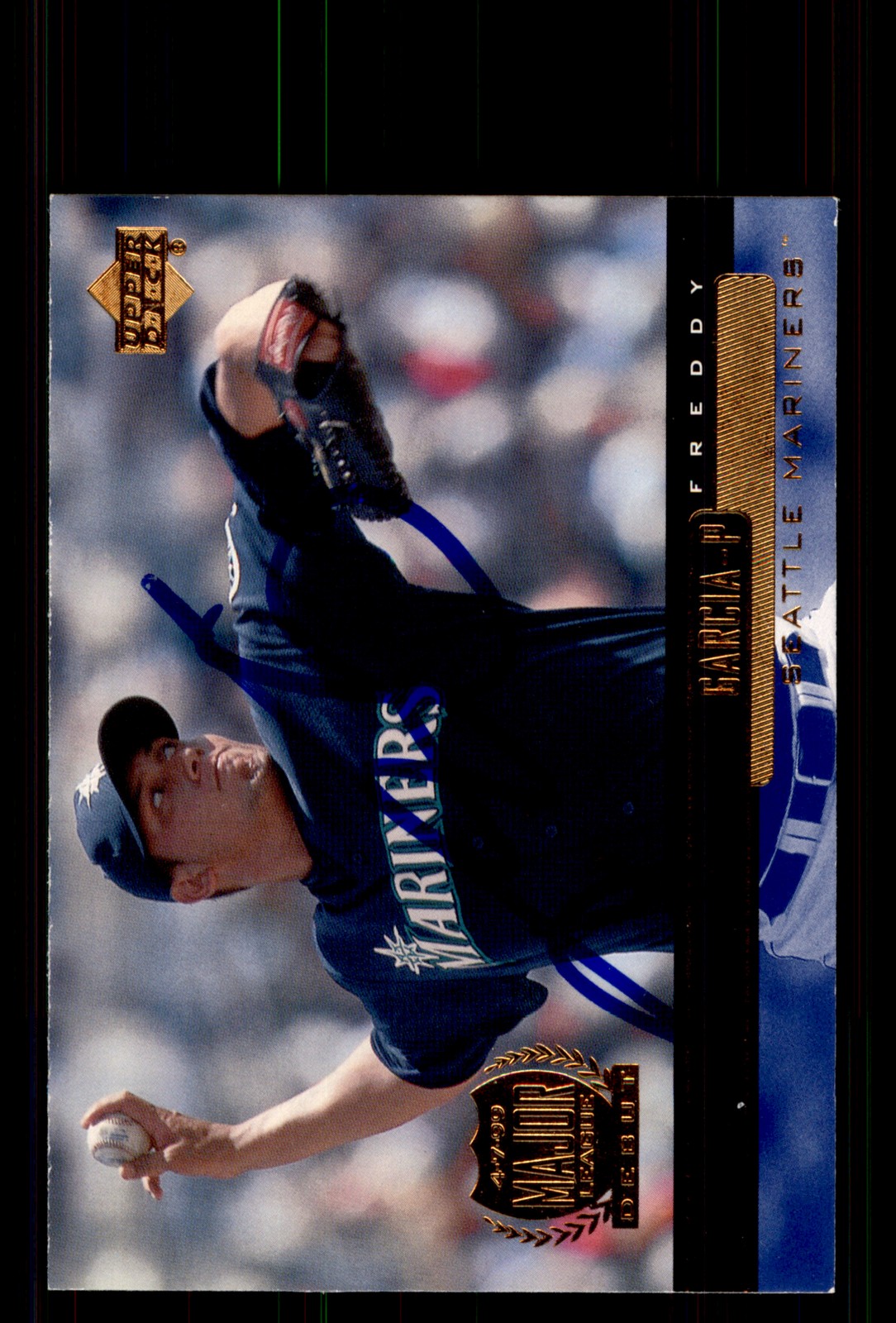 Signed Baseball Card Auto Freddy Garcia 2000 Upper Deck #495 Seattle Mariners