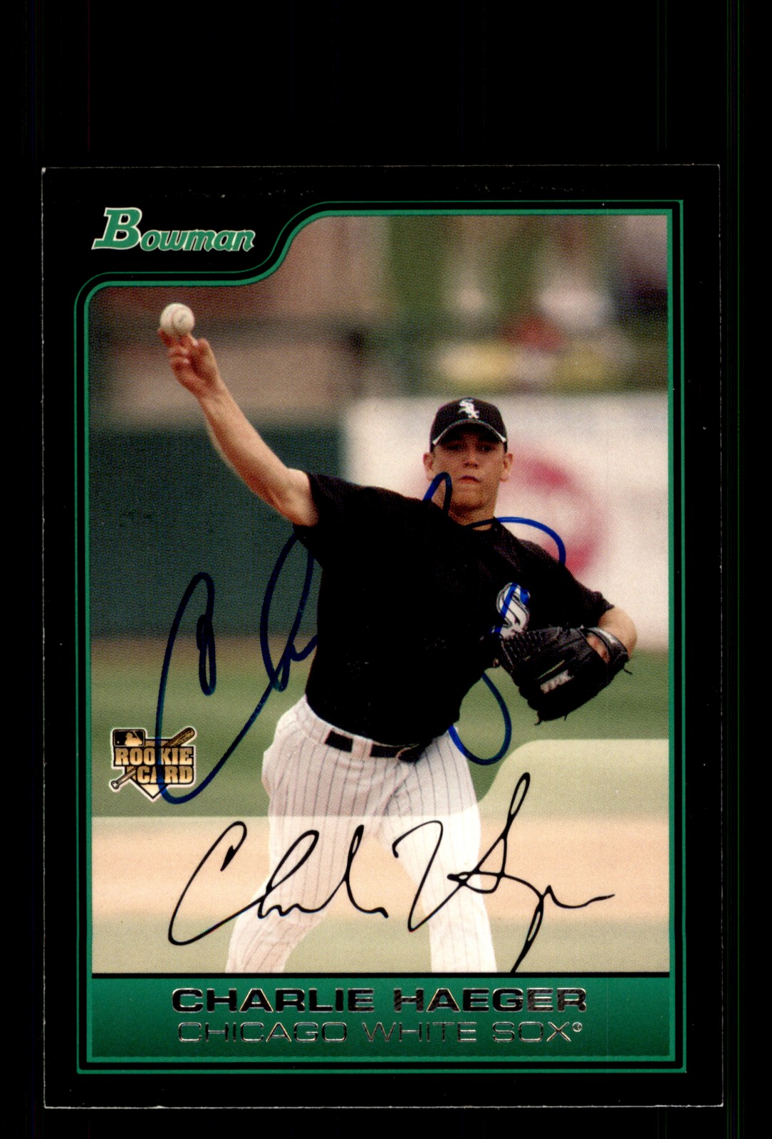 Signed Baseball Card Auto Charlie Haeger 2006 Bowman #BDP35 Chicago White Sox