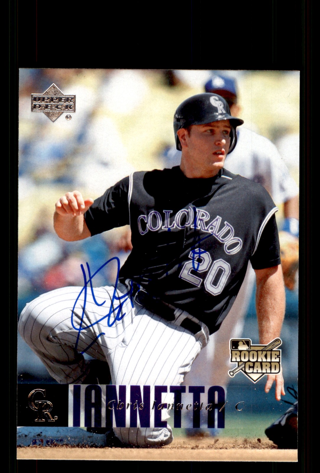 Signed Baseball Card Auto Chris Iannetta 2006 Upper Deck #1063 Colorado Rockies