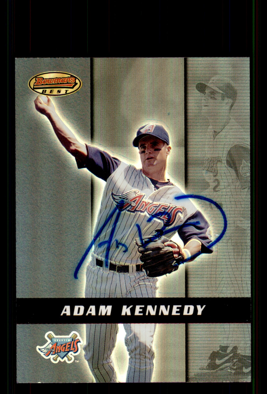 Signed Baseball Card Auto Adam Kennedy 2000 Bowman's Best #119 Anaheim Angels