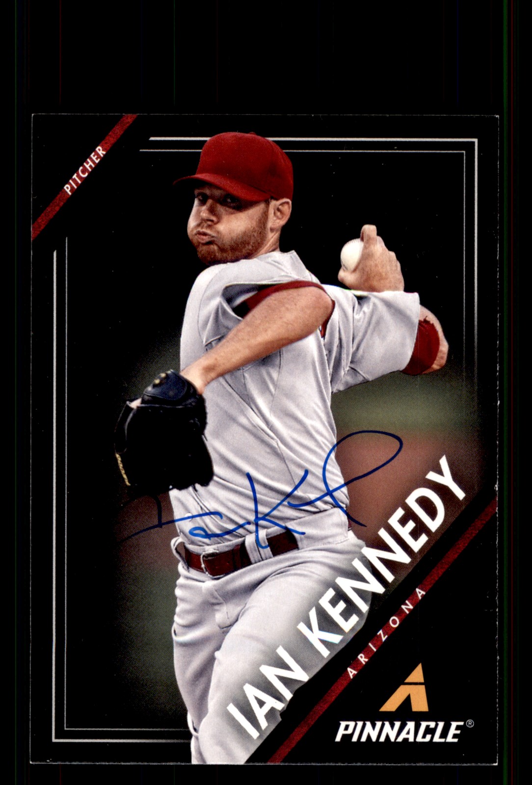 Signed Baseball Card Auto Ian Kennedy 2013 Pinnacle #3 Arizona Diamondbacks