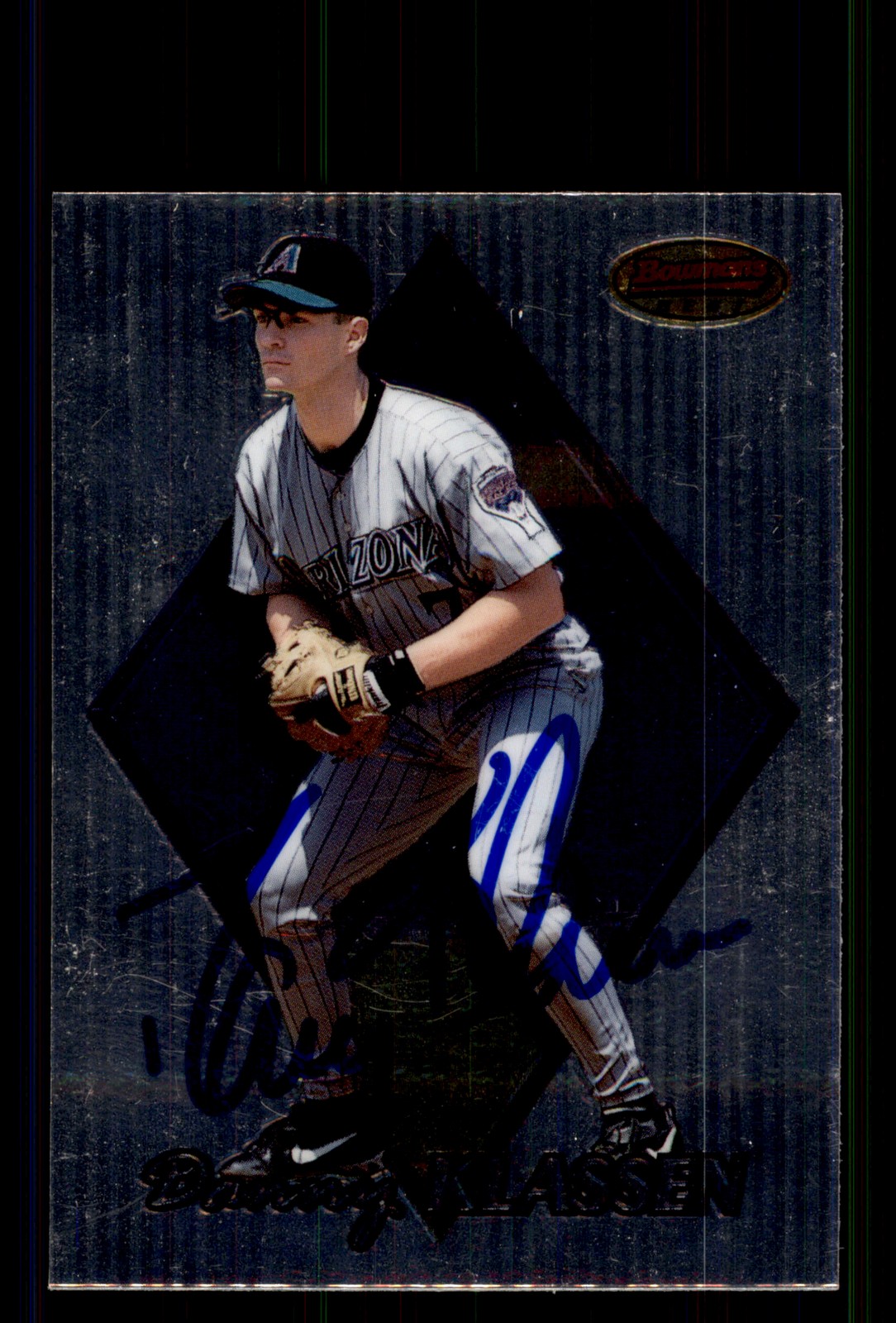 Signed Baseball Card Auto Danny Klassen 1999 Bowman's Best #133 Arizona