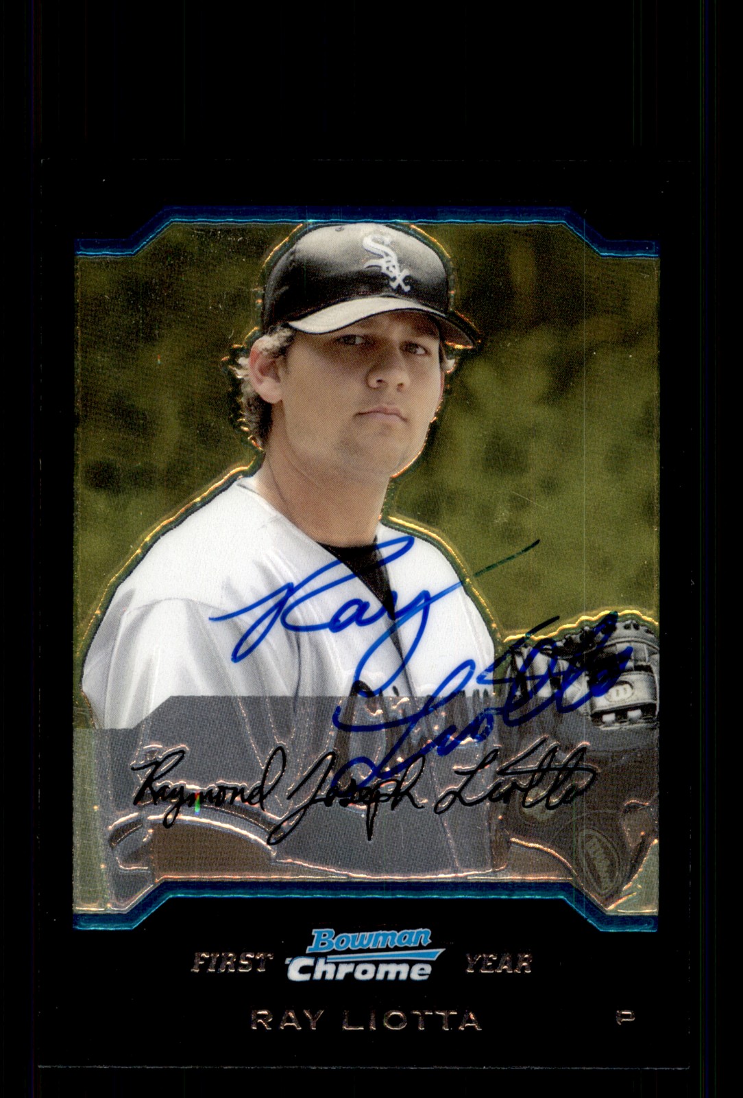 Signed Baseball Card Auto Ray Liotta 2004 Bowman Chrome #BDP69 White Sox