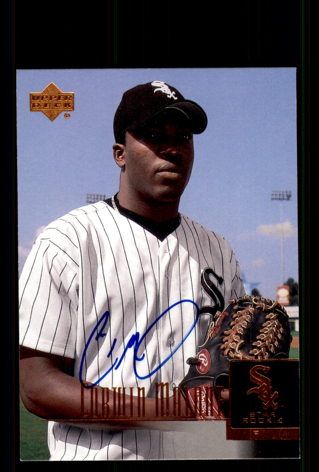 Signed Baseball Card Auto Corwin Malone 2001 Upper Deck Prospect Premieres #78