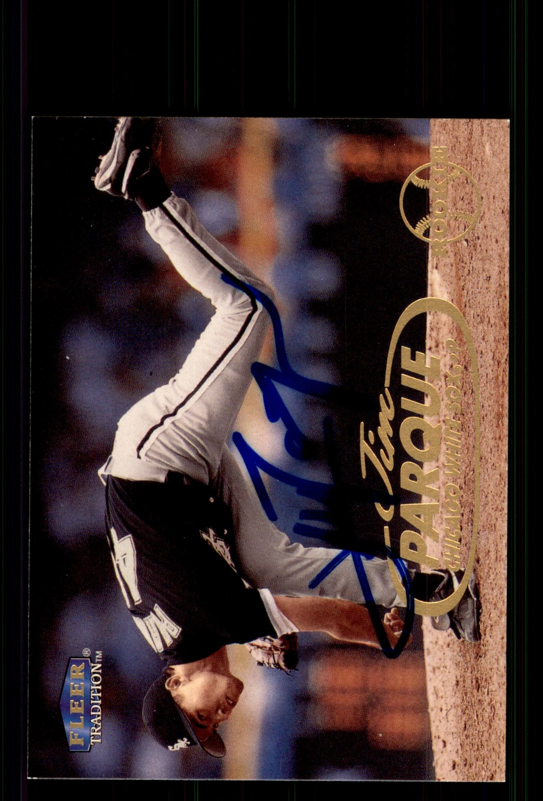 Signed Baseball Card Auto Jim Parque 1998 Fleer Tradition Update #U24 White Sox