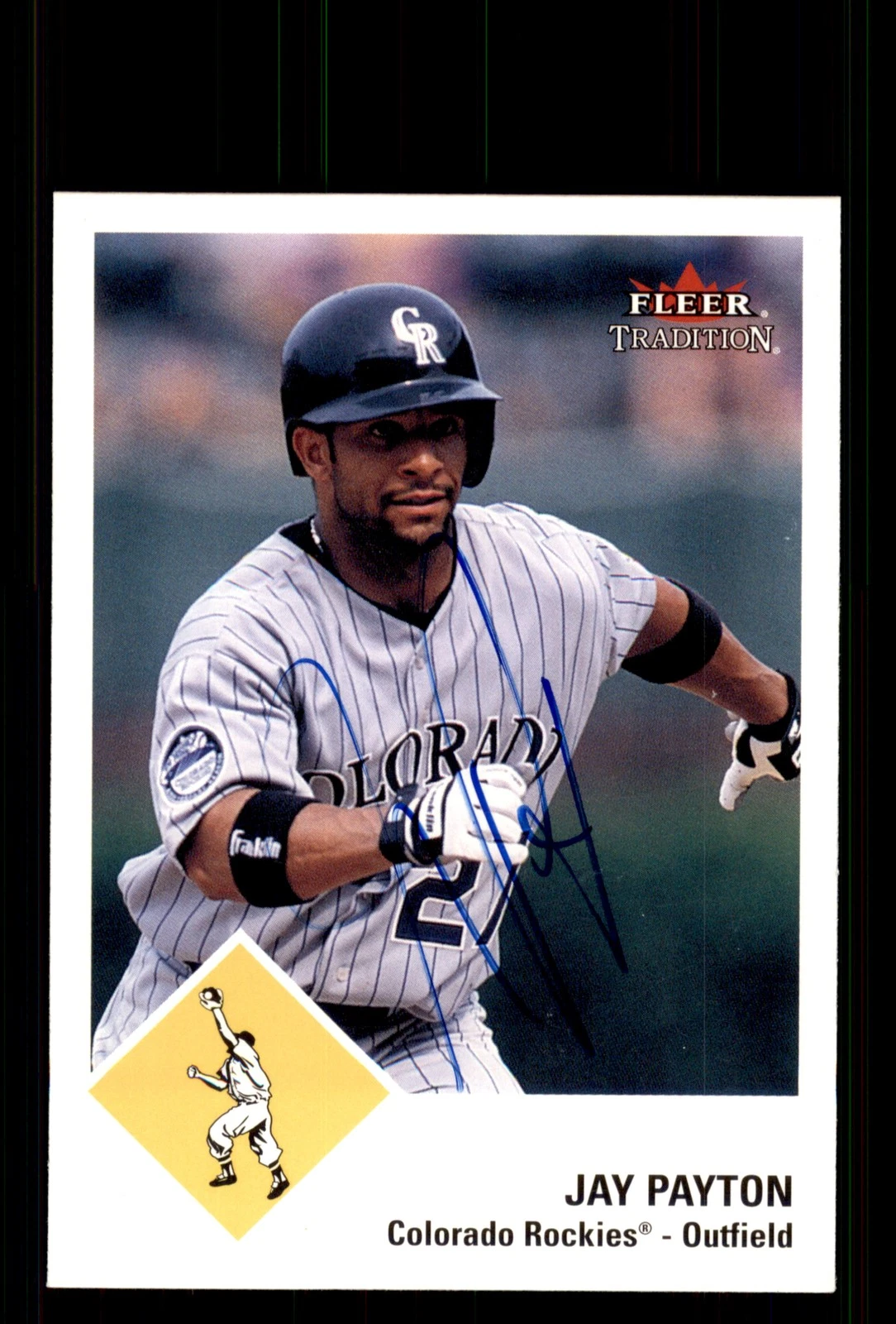 Signed Baseball Card Auto Jay Payton 2003 Fleer Tradition #174 Colorado Rockies