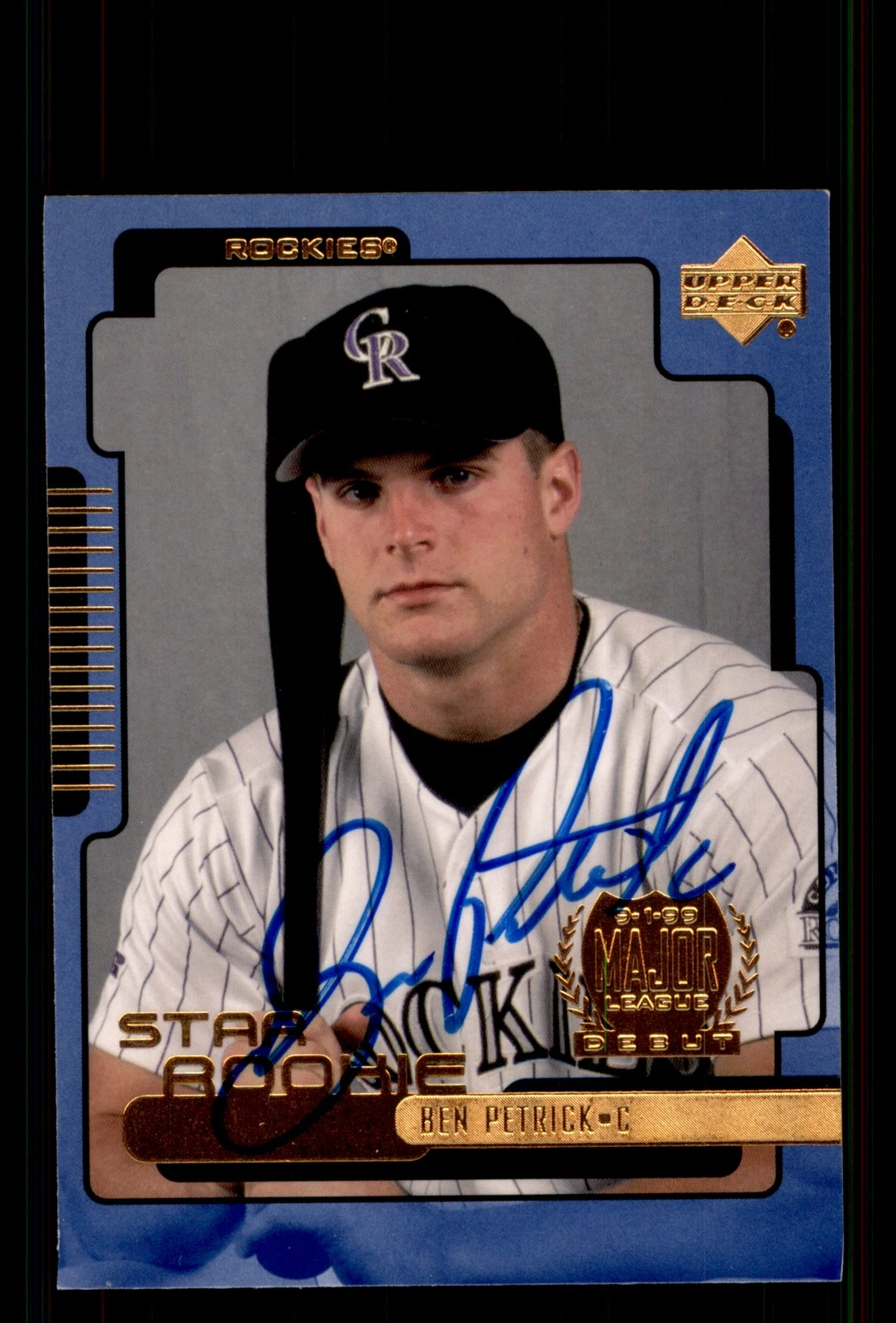 Signed Baseball Card Auto Ben Petrick 2000 Upper Deck #6 Colorado Rockies