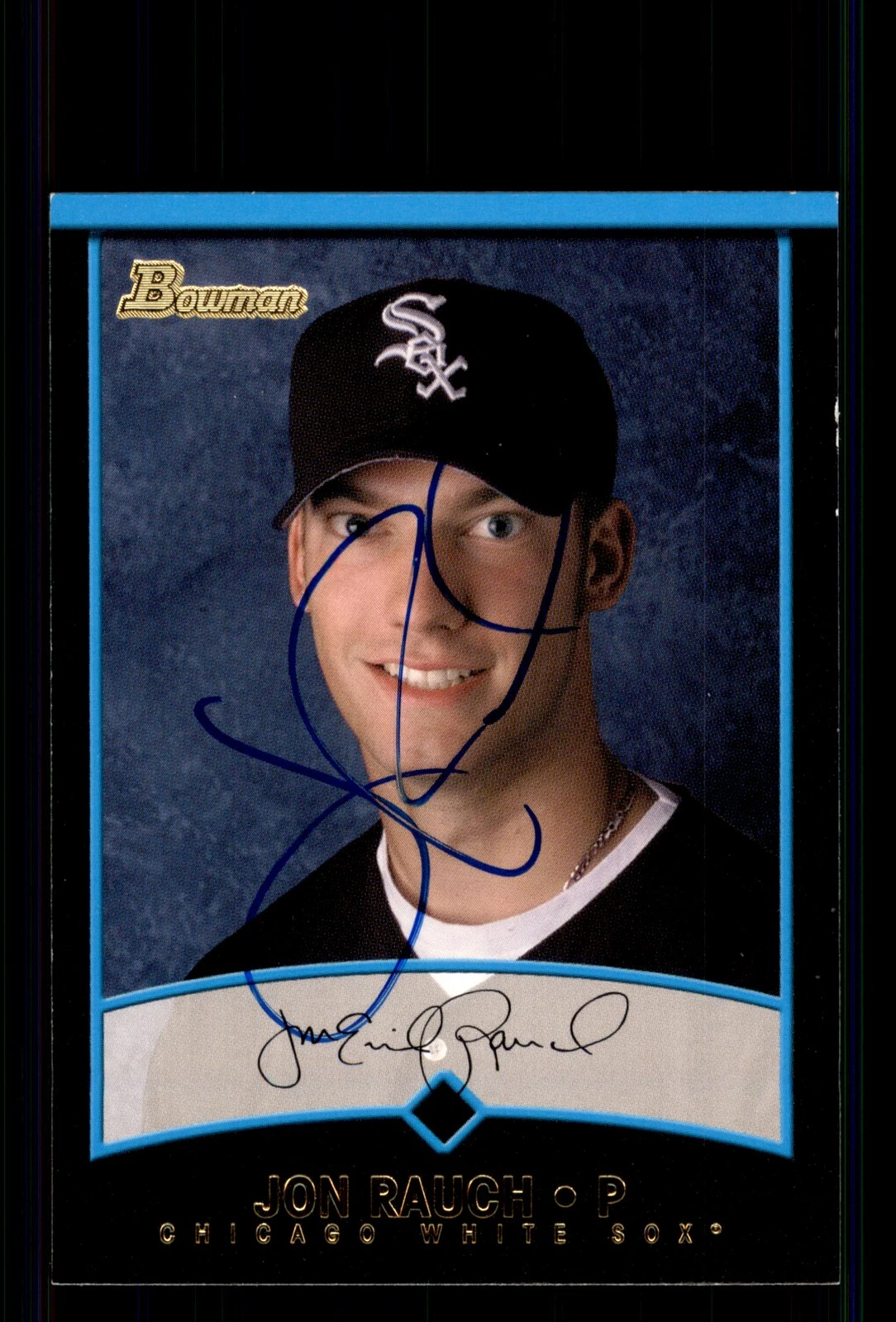 Signed Baseball Card Auto Jon Rauch 2001 Bowman #277 Chicago White Sox