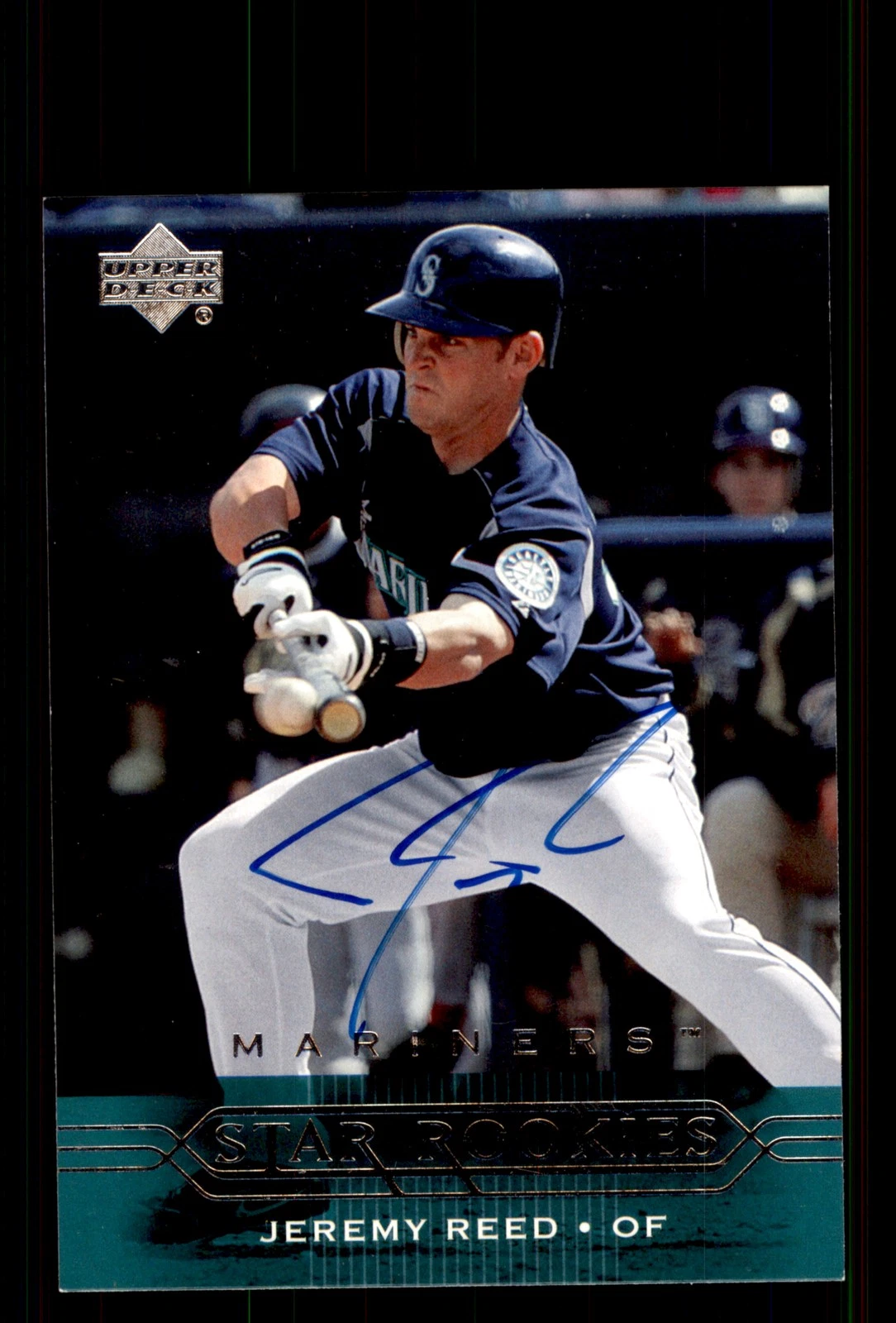 Signed Baseball Card Auto Jeremy Reed 2005 Upper Deck #449 Seattle Mariners