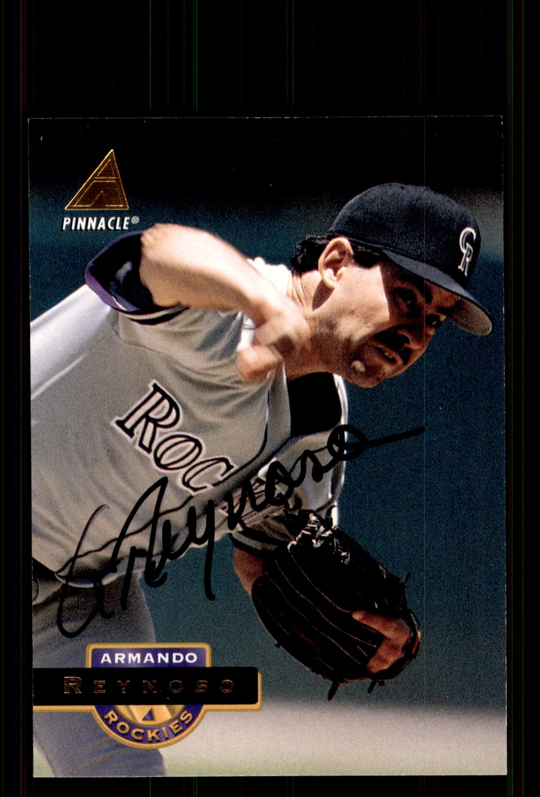 Signed Baseball Card Auto Armando Reynoso 1994 Pinnacle #220 Colorado Rockies